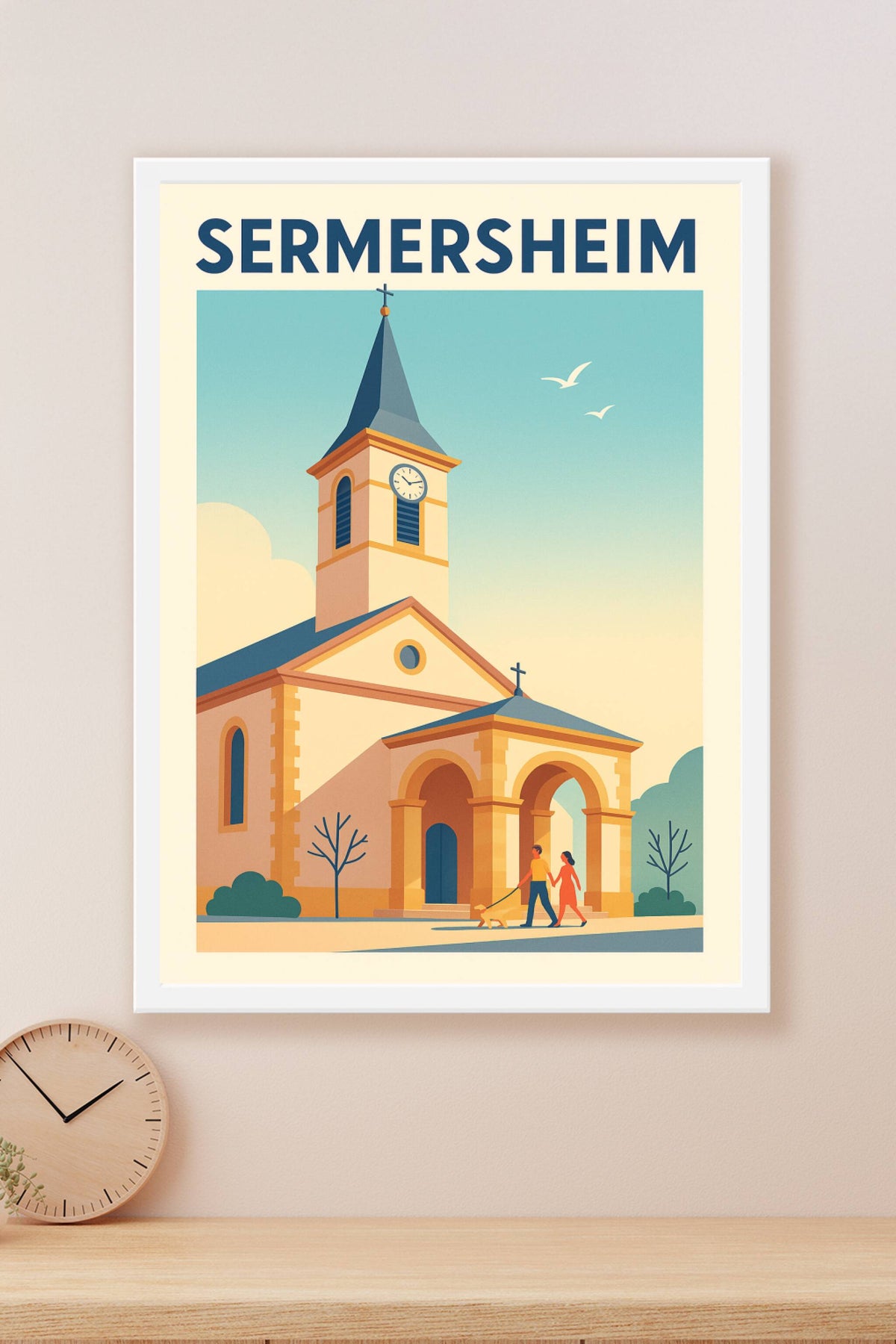 Affiche de Sermersheim - Charme authentique et douceur de vivre