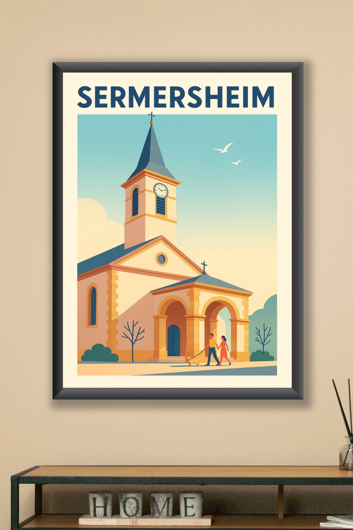 Affiche de Sermersheim - Charme authentique et douceur de vivre