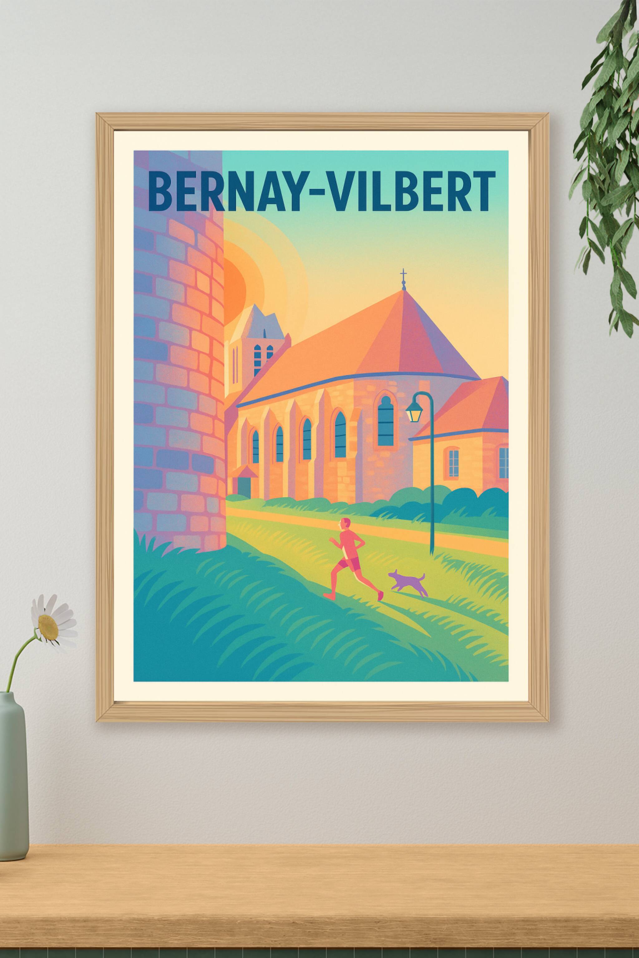 Affiche de Bernay-Vilbert - Ambiance paisible au cœur du patrimoine