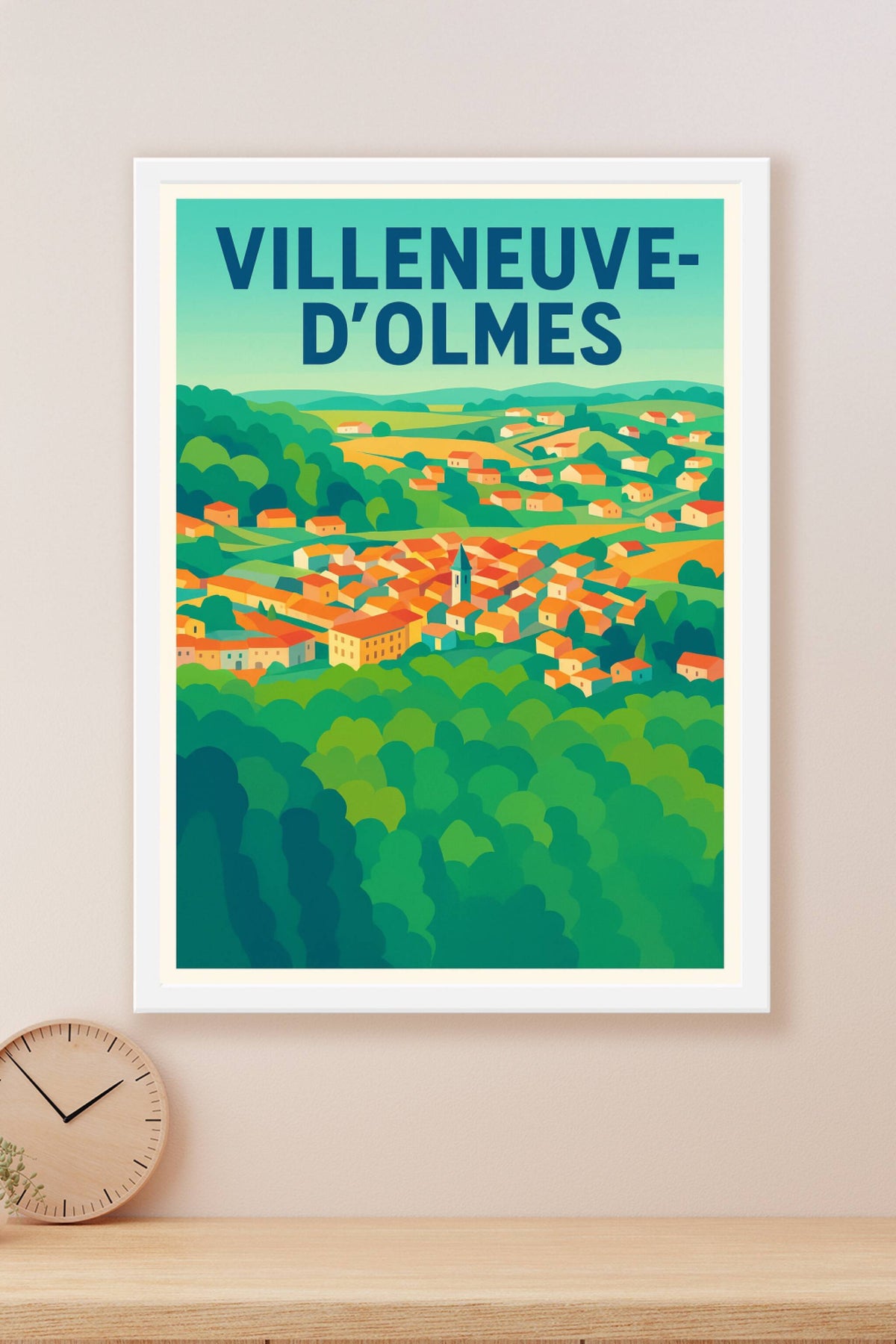 Affiche de Villeneuve-d'Olmes - Charmant village niché au cœur de la nature