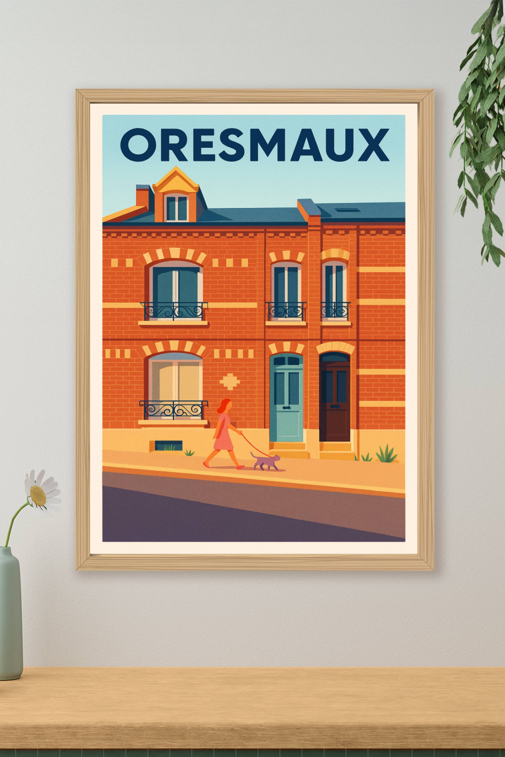 Affiche de Oresmaux - Charme tranquille et architecture chaleureuse