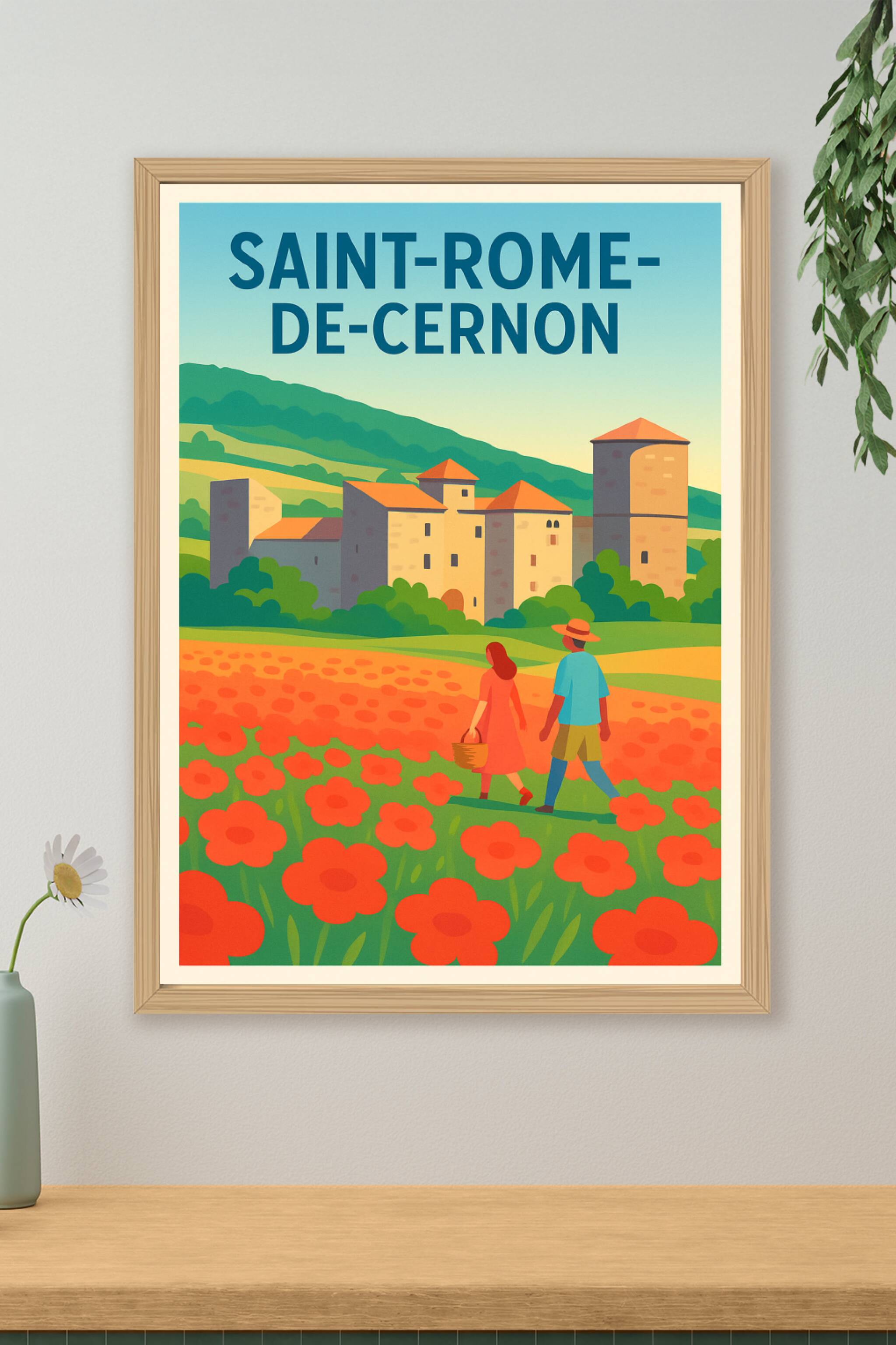 Affiche de Saint-Rome-de-Cernon - Charme provençal et nature préservée
