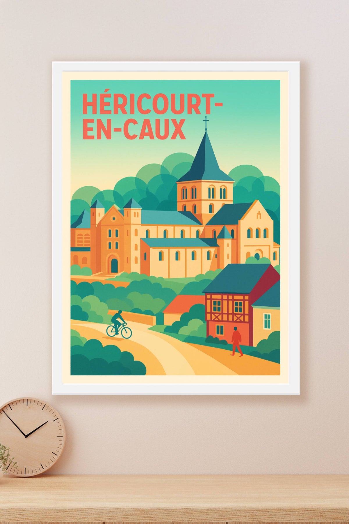 Affiche de Héricourt-en-Caux - Harmonie et sérénité à la campagne normande