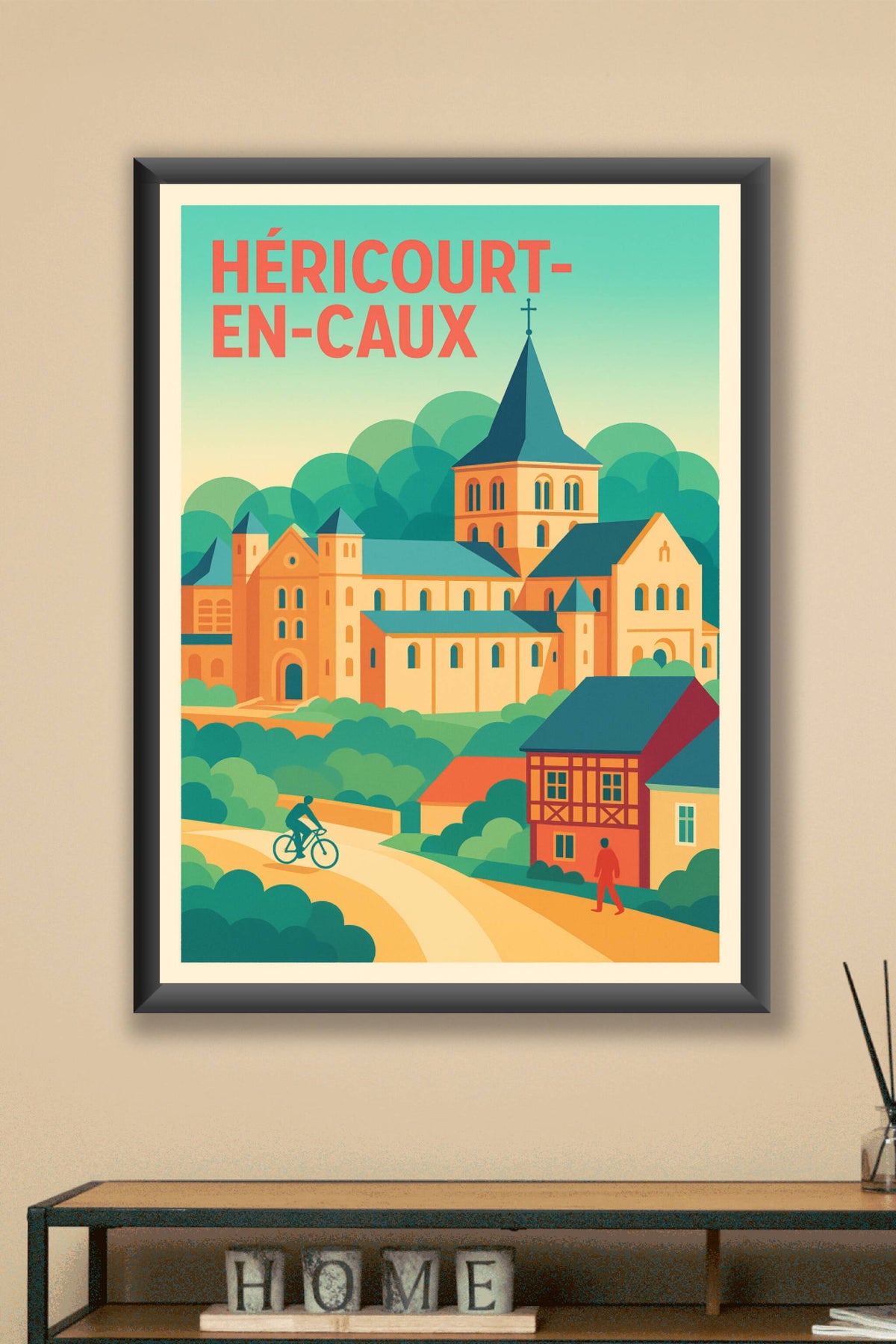 Affiche de Héricourt-en-Caux - Harmonie et sérénité à la campagne normande