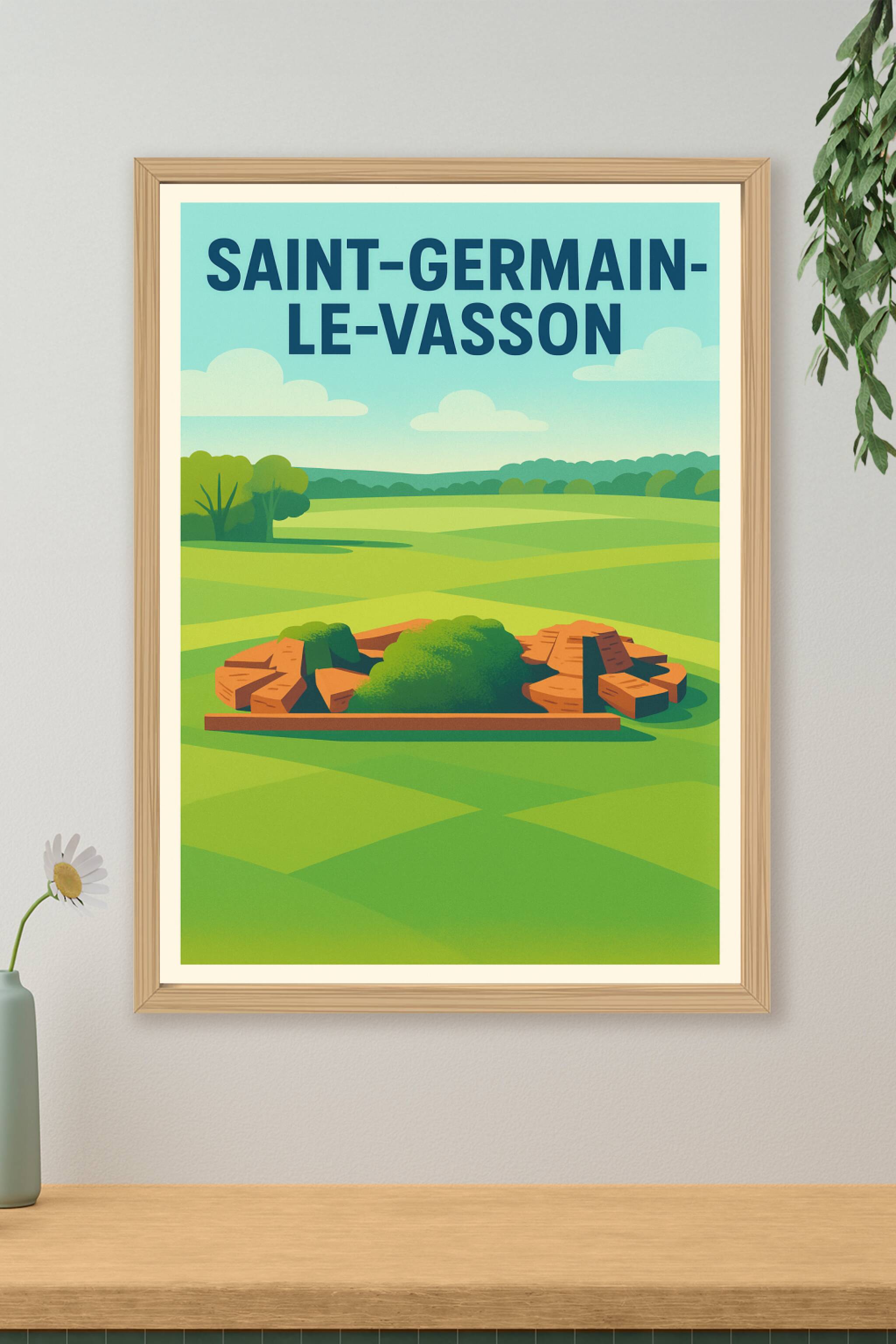 Affiche de Saint-Germain-le-Vasson - Tranquillité et nature intemporelle