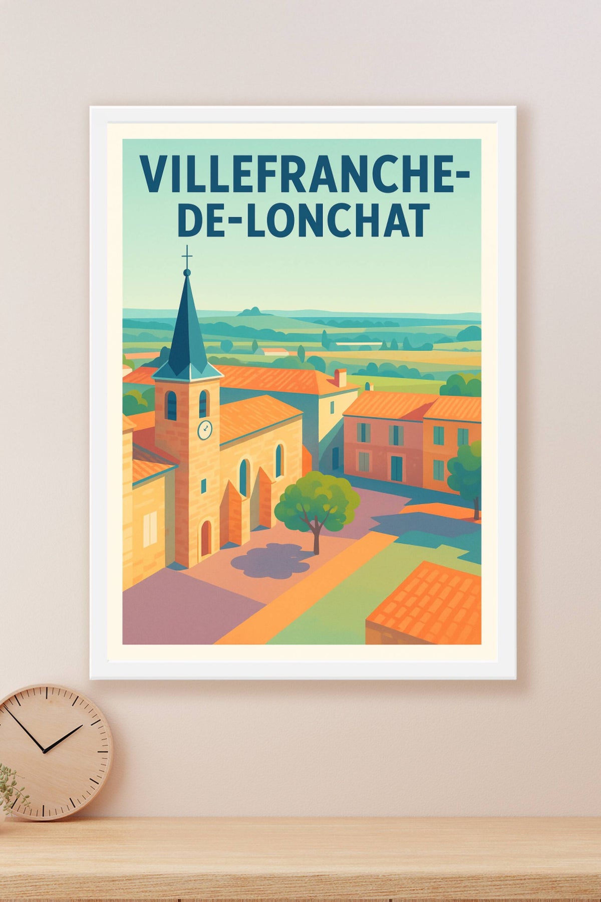 Affiche de Villefranche-de-Lonchat - Charme et sérénité d'un village authentique