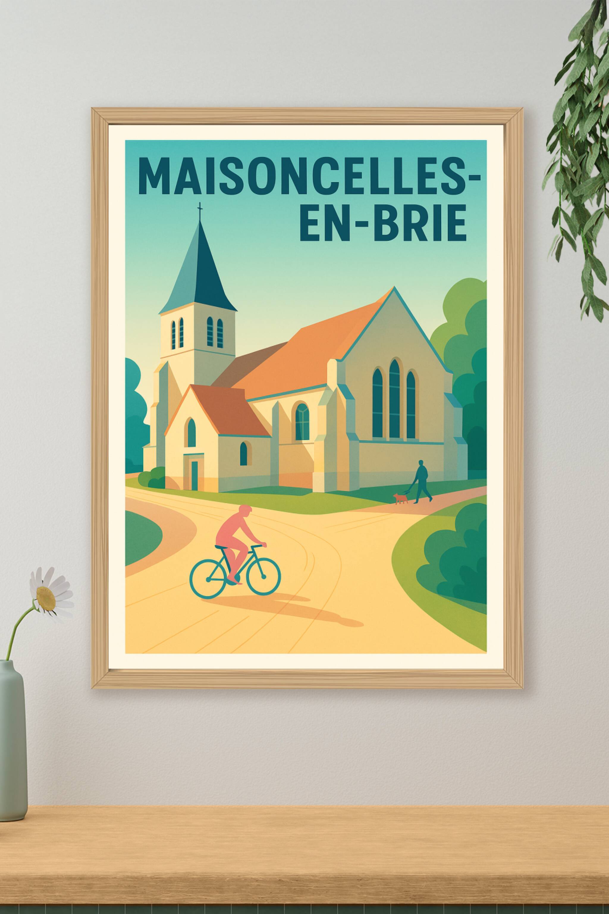 Affiche de Maisoncelles-en-Brie - Charme et sérénité au cœur de la Brie