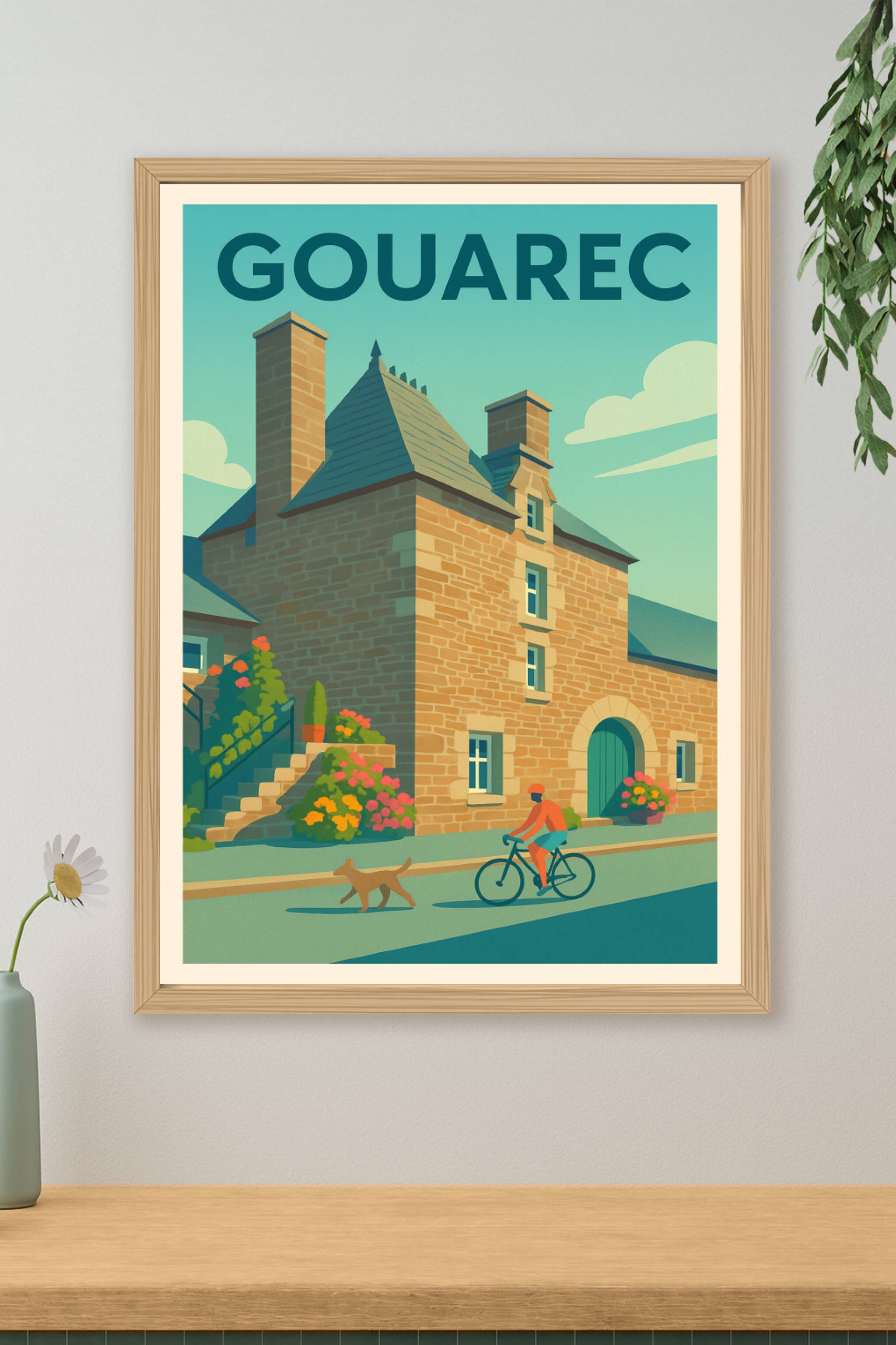 Affiche de Gouarec - Charme et douceur bretonne au fil des pierres