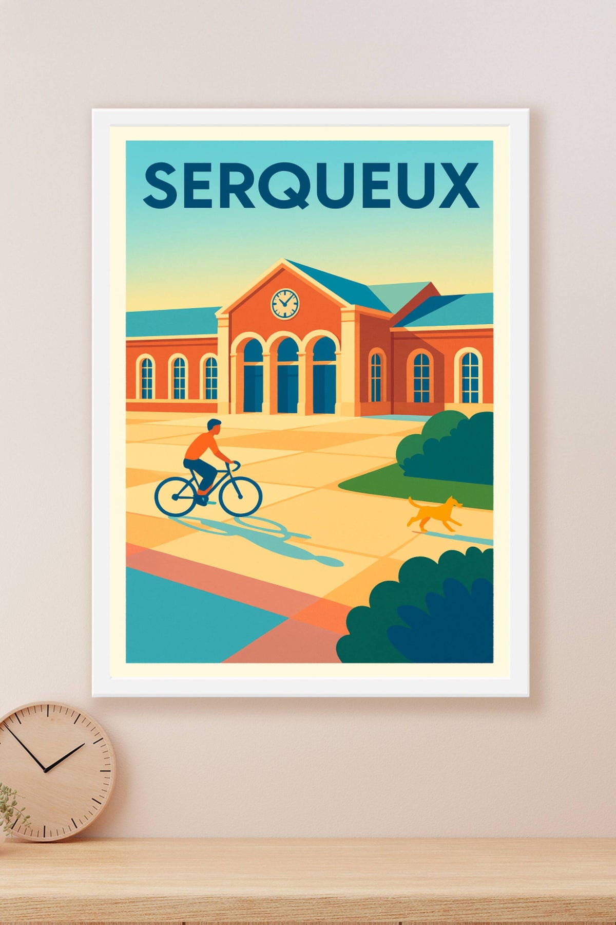Affiche de Serqueux - Charme tranquille et patrimoine ensoleillé