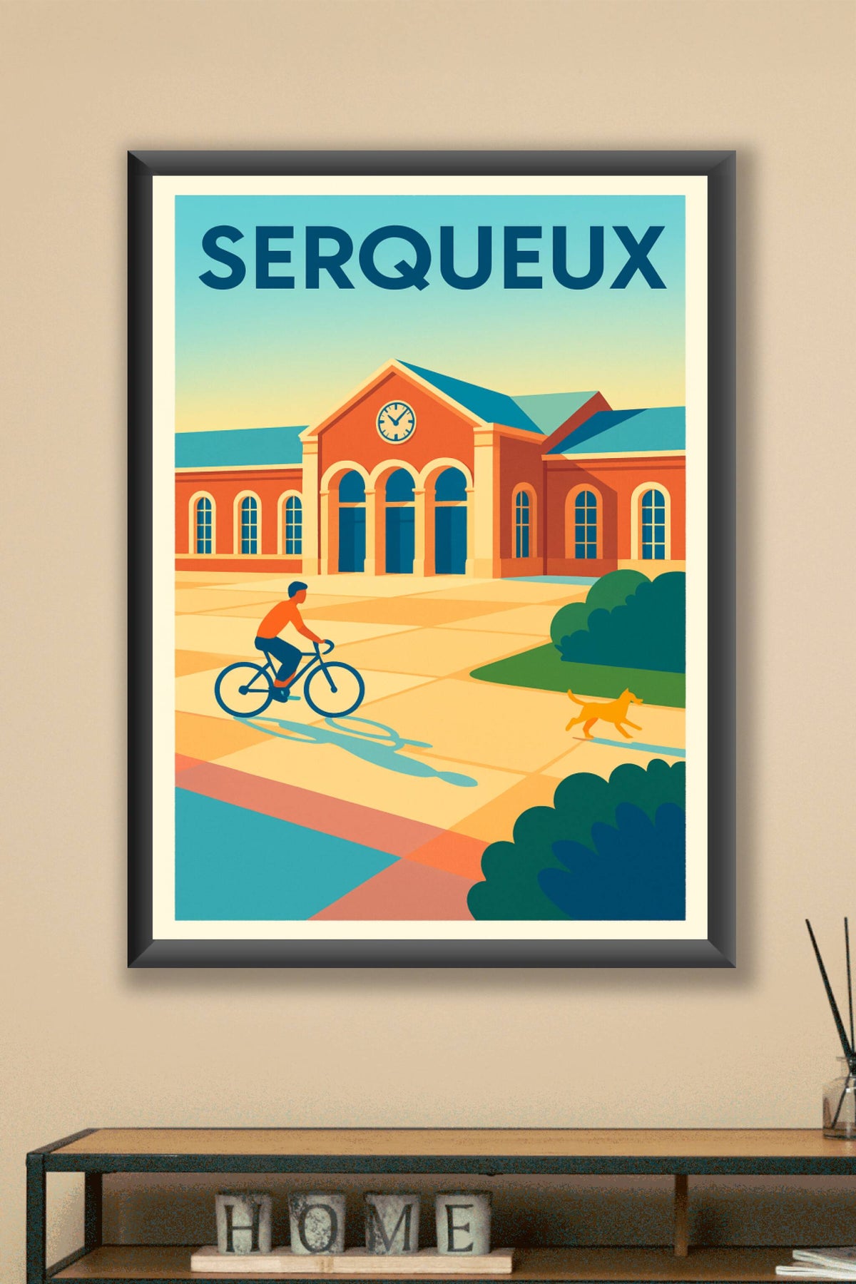 Affiche de Serqueux - Charme tranquille et patrimoine ensoleillé