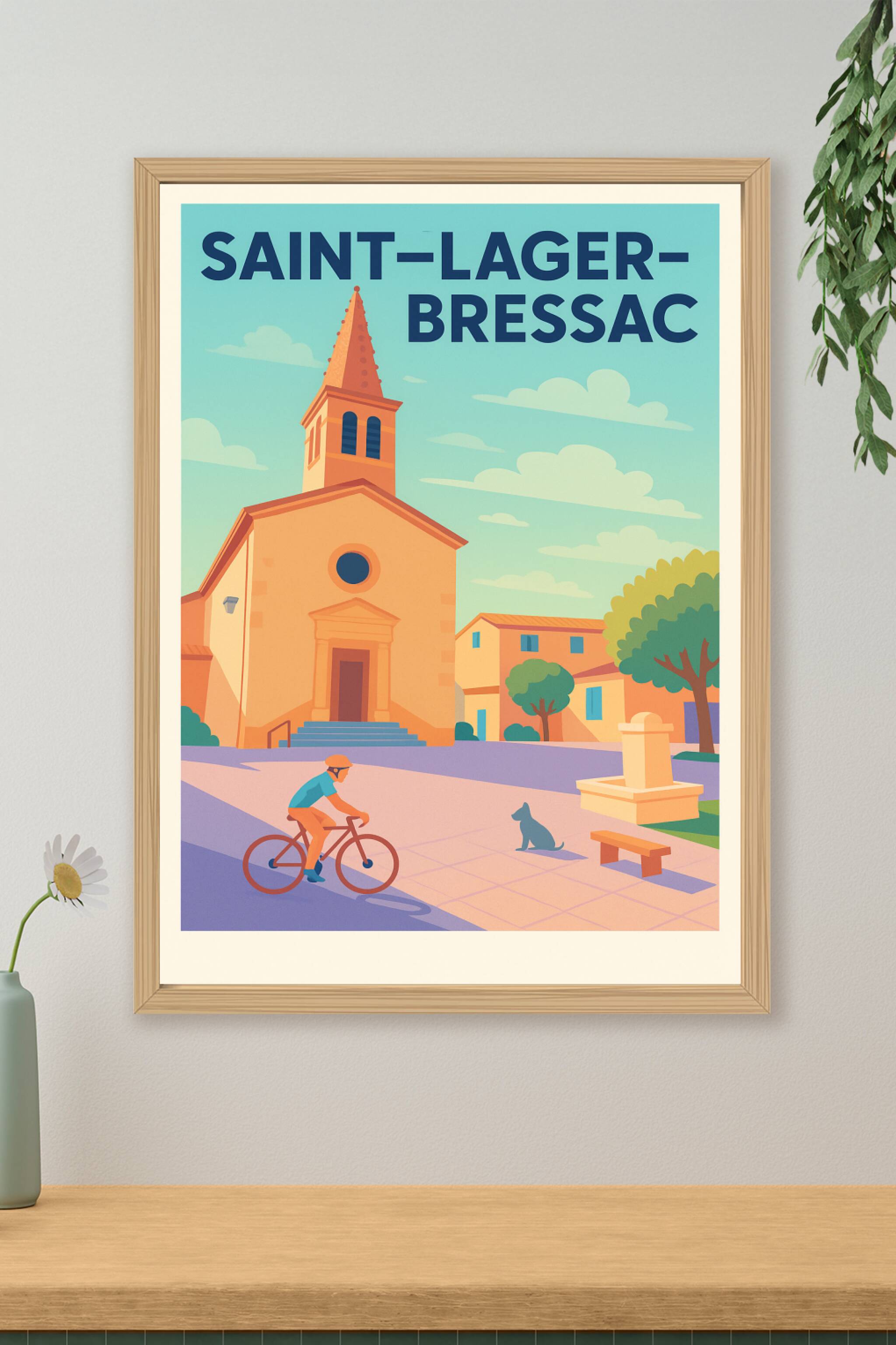 Affiche de Saint-Lager-Bressac - Charme et Tranquillité Provençale
