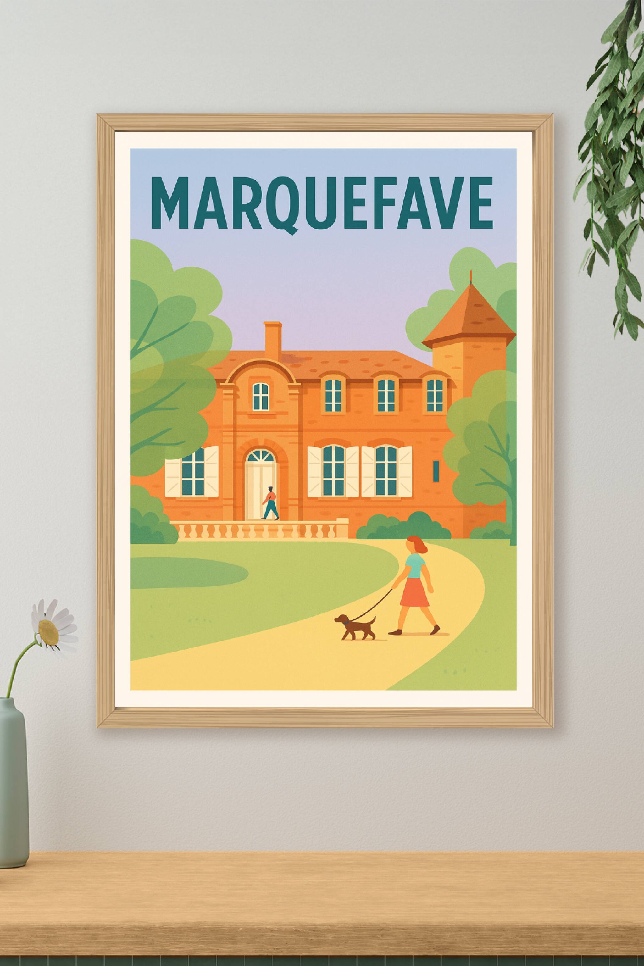 Affiche de Marquefave - Promenade paisible au cœur du patrimoine