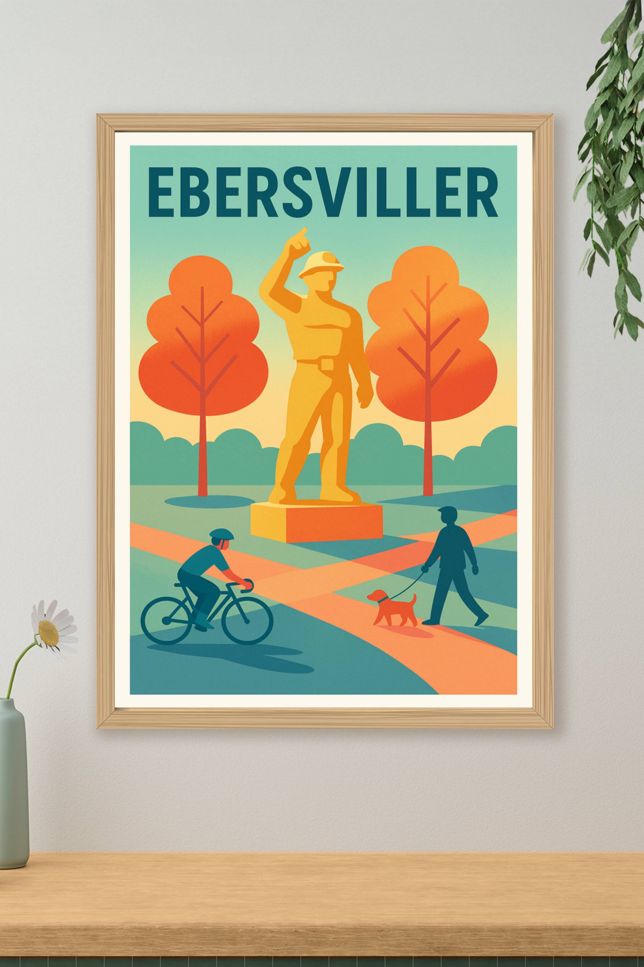 Affiche de Ébersviller - Un hommage vibrant à l'histoire et à la nature