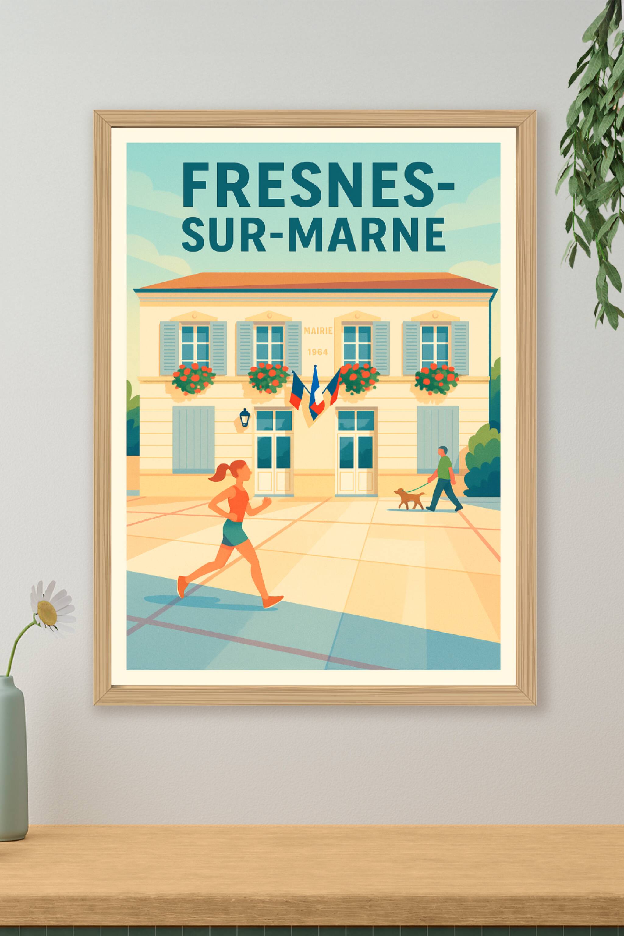 Affiche de Fresnes-sur-Marne - Vitalité et charme local