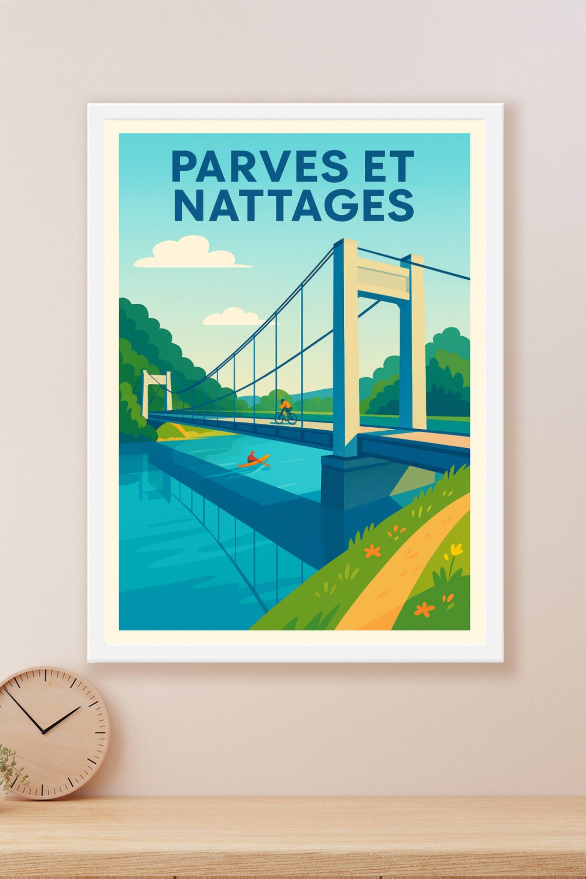 Affiche de Parves et Nattages - Le charme du pont suspendu en pleine nature