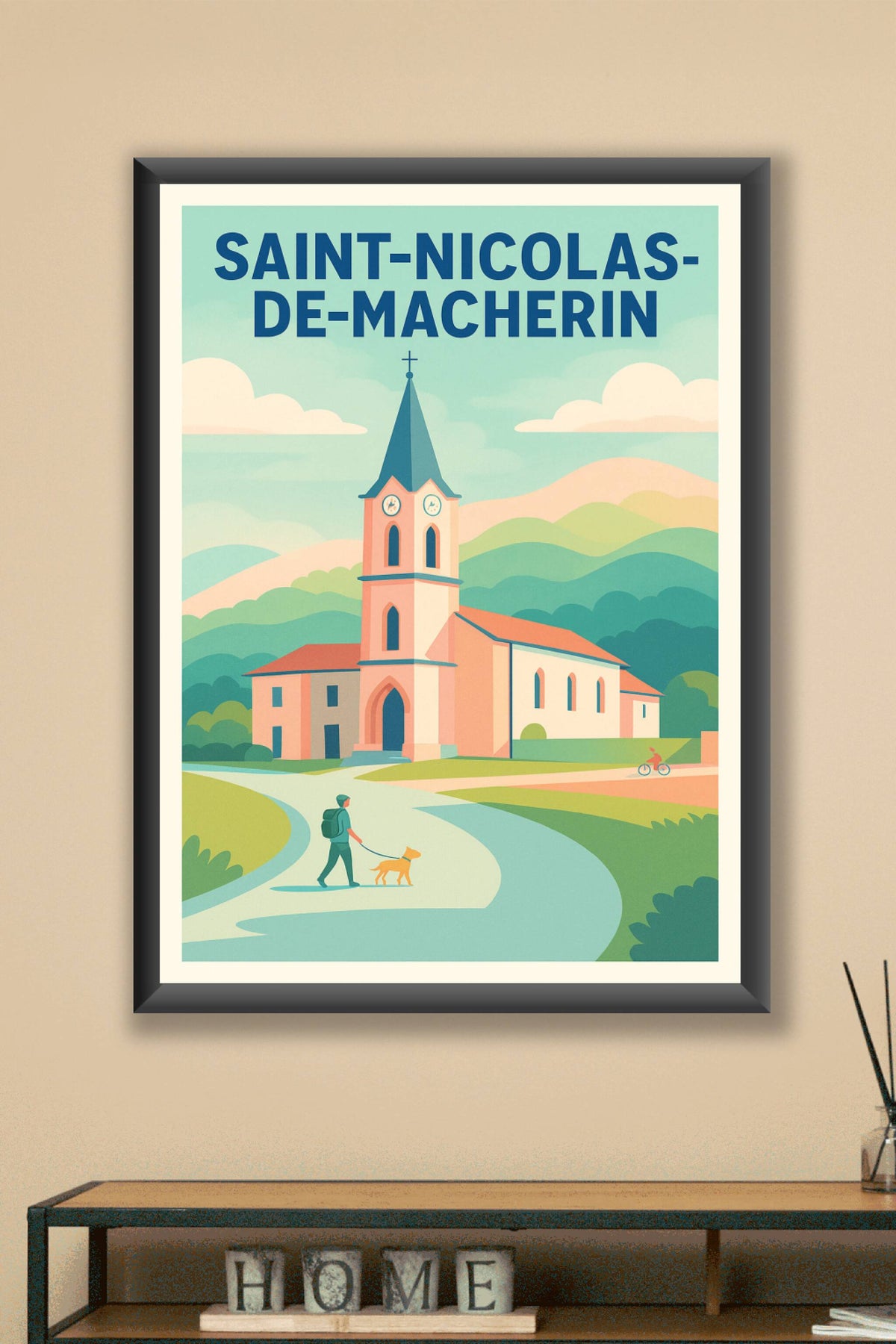 Affiche de Saint-Nicolas-de-Macherin - Charme bucolique et sérénité villageoise