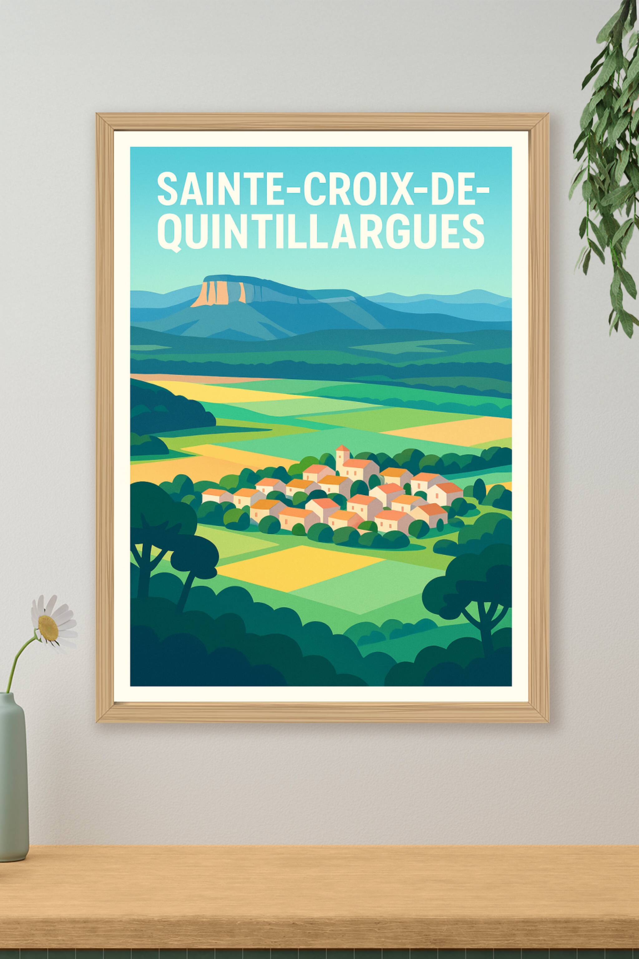 Affiche de Sainte-Croix-de-Quintillargues - Charme bucolique et paysages apaisants