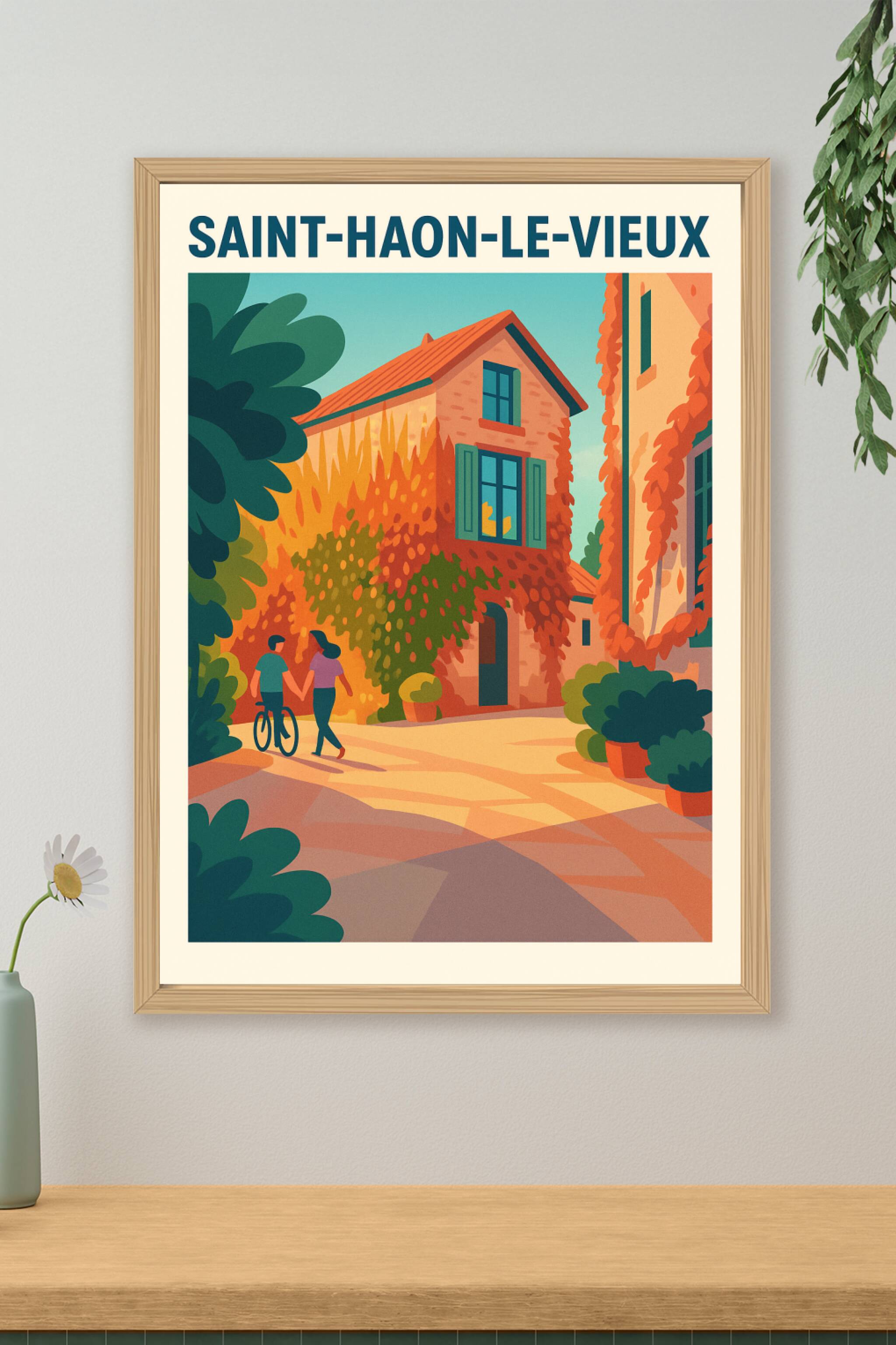 Affiche de Saint-Haon-le-Vieux - Charme et douceur de vivre en pleine nature