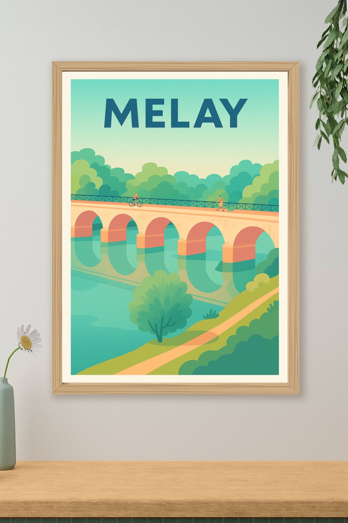 Affiche de Melay - Charme et sérénité au fil de l'eau