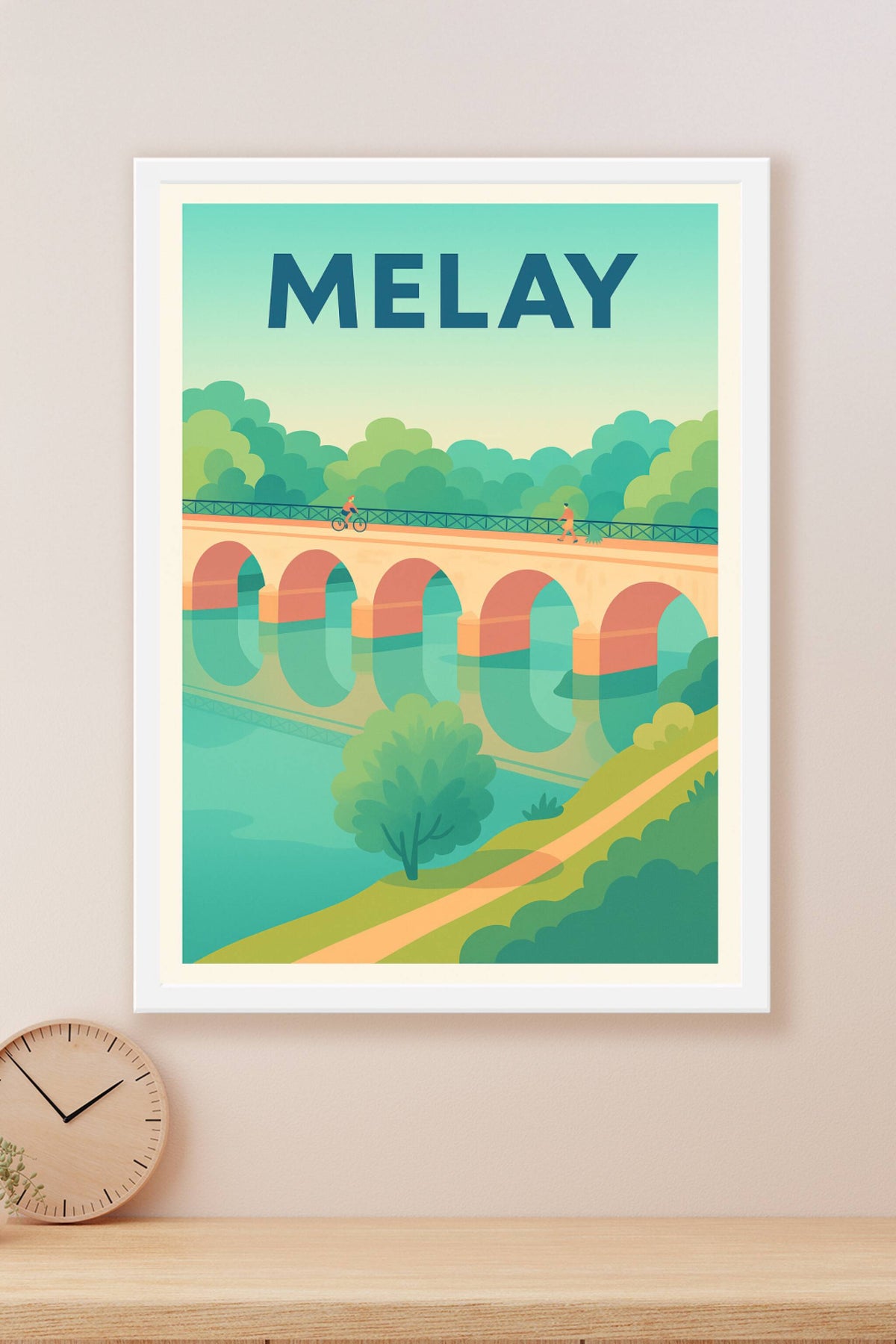 Affiche de Melay - Charme et sérénité au fil de l'eau