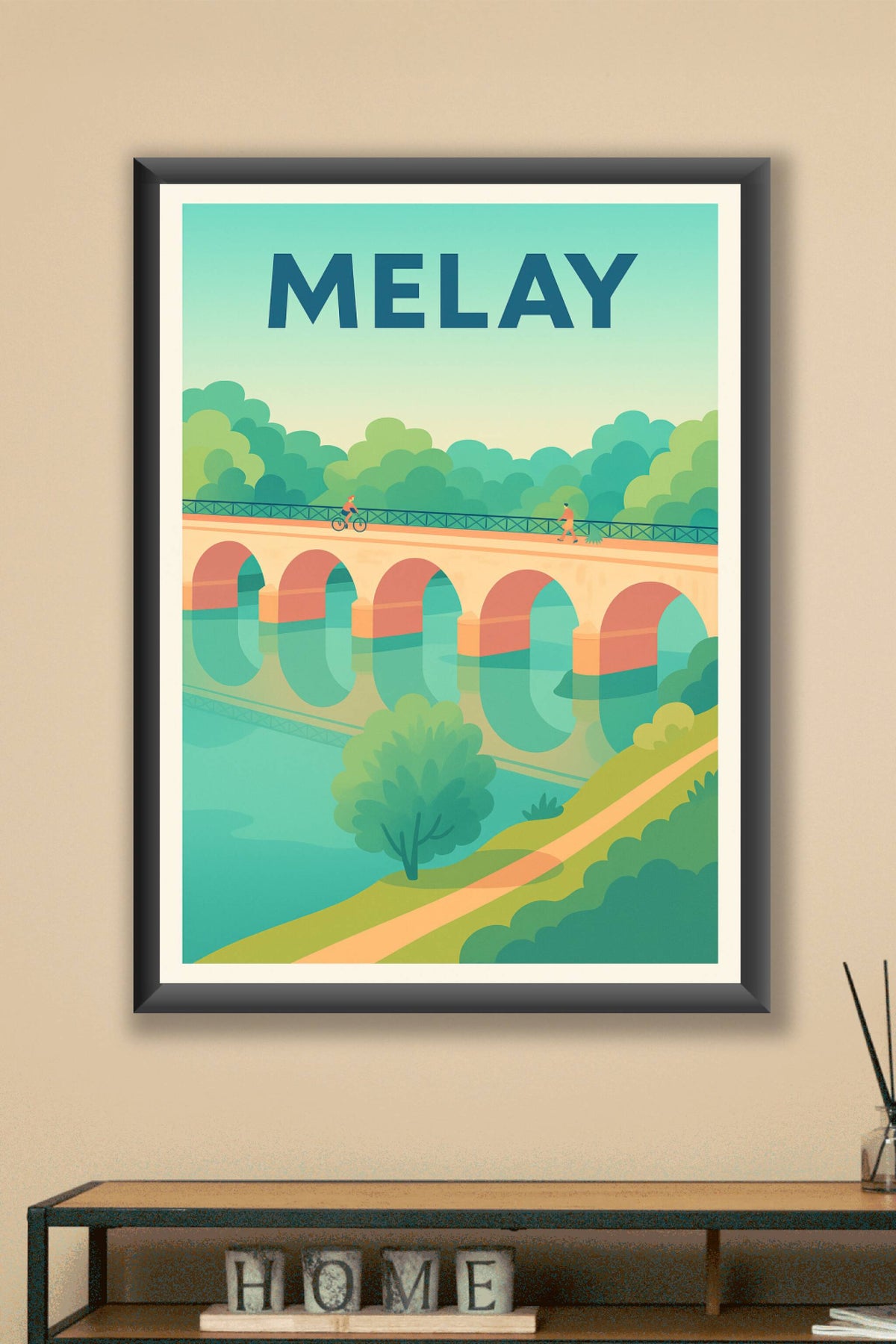 Affiche de Melay - Charme et sérénité au fil de l'eau