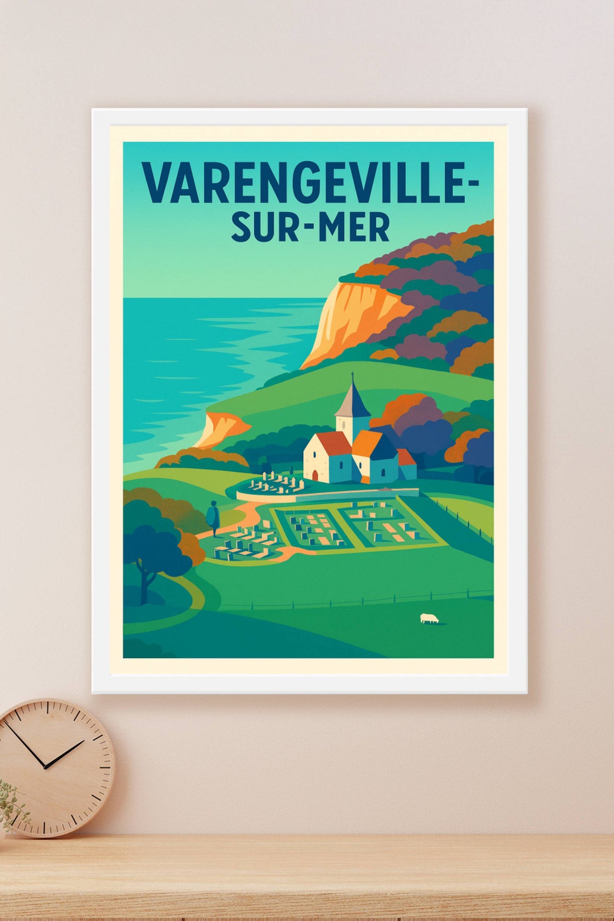Affiche de Varengeville-sur-Mer - Charme et nature en bord de falaise