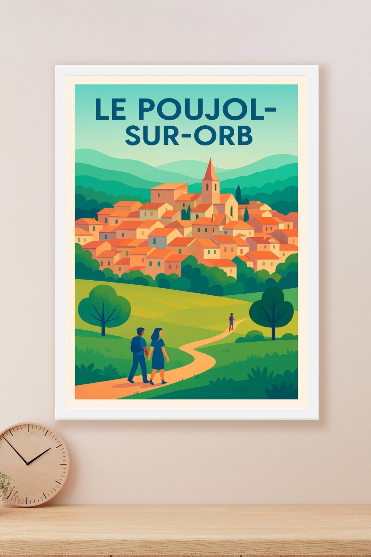 Affiche de Le Poujol-sur-Orb - Un village pittoresque au cœur de la nature