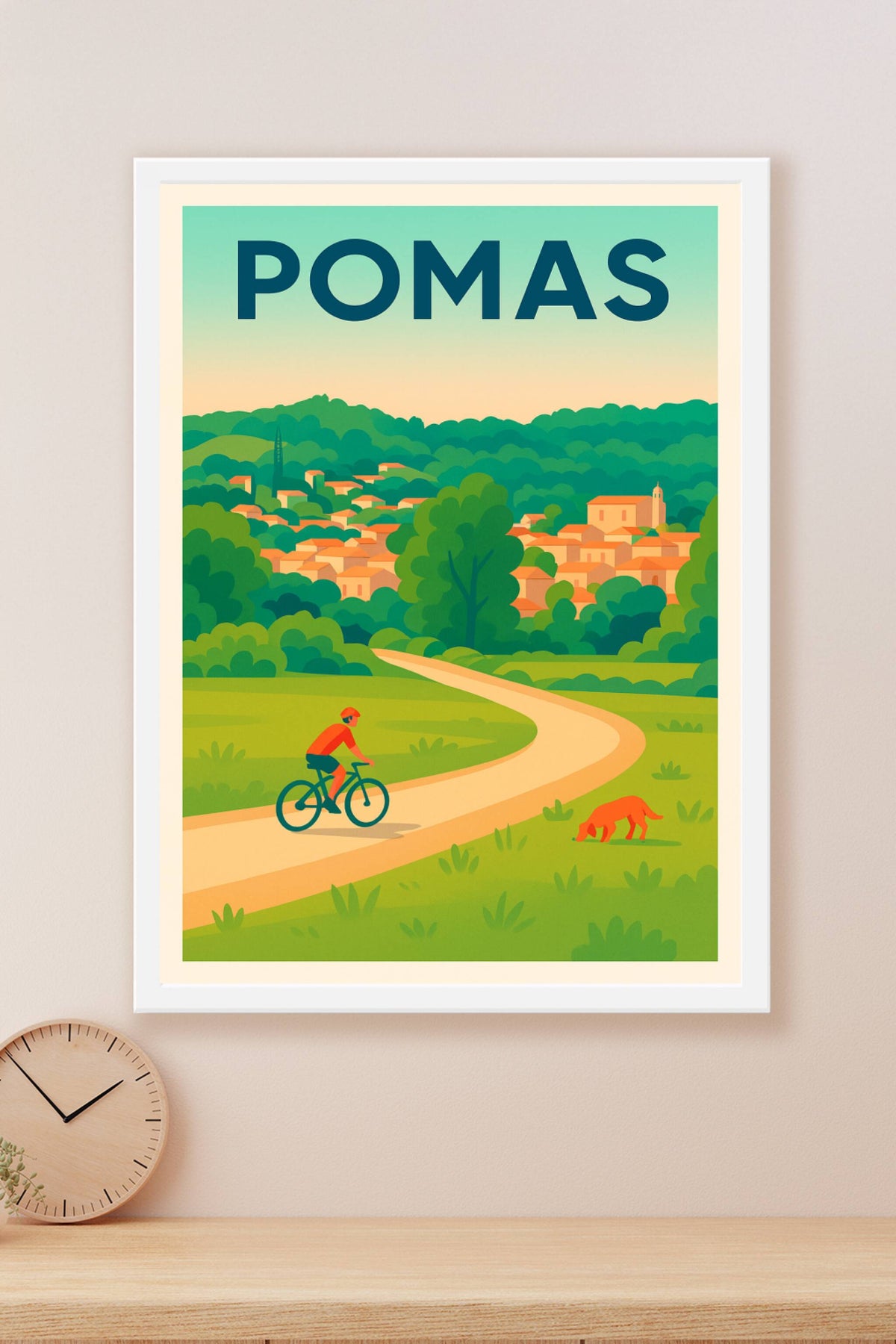 Affiche de Pomas - Échappée verte à vélo