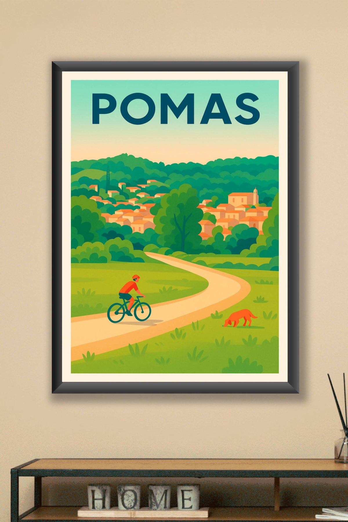 Affiche de Pomas - Échappée verte à vélo