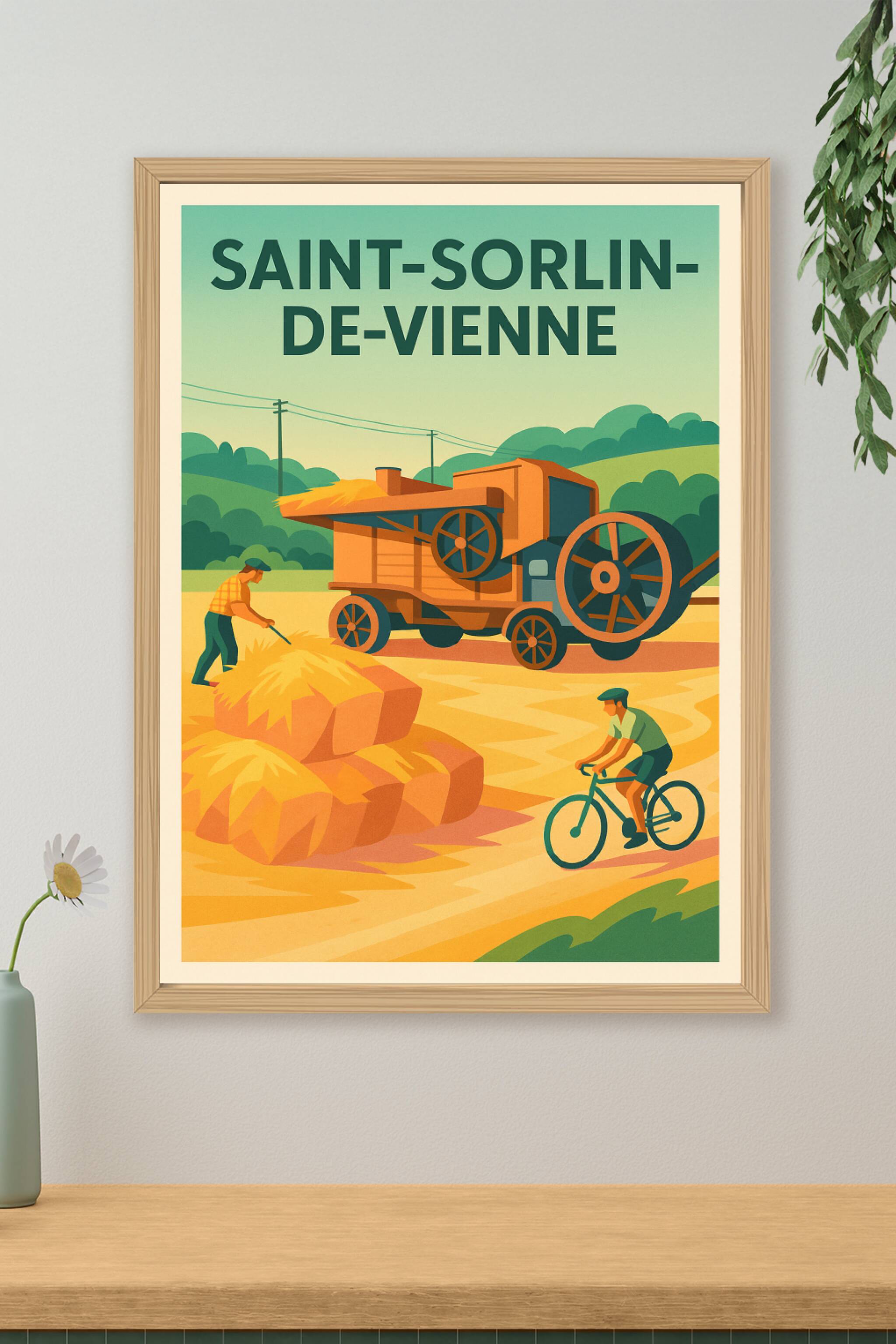Affiche de Saint-Sorlin-de-Vienne - Charme agricole et douceur de vivre
