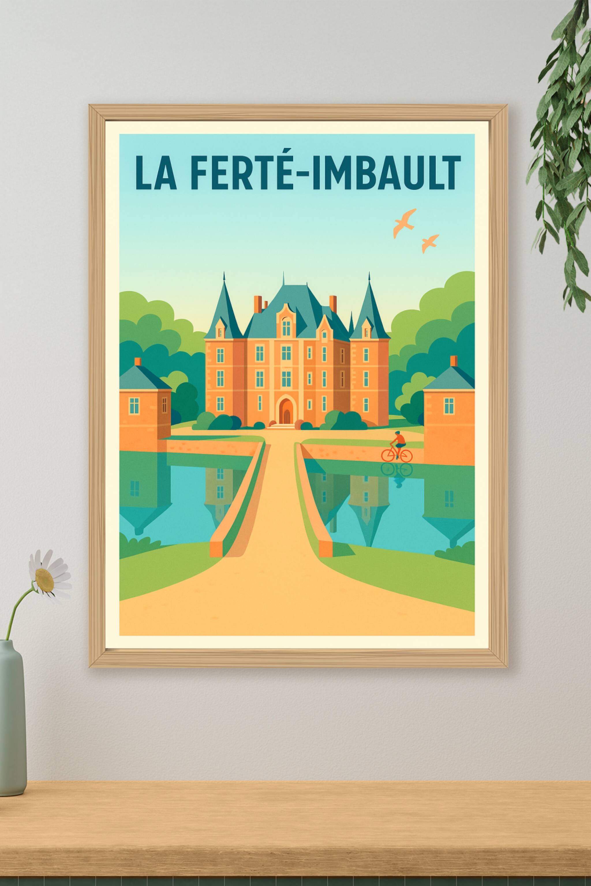 Affiche de La Ferté-Imbault - Charme et élégance du château