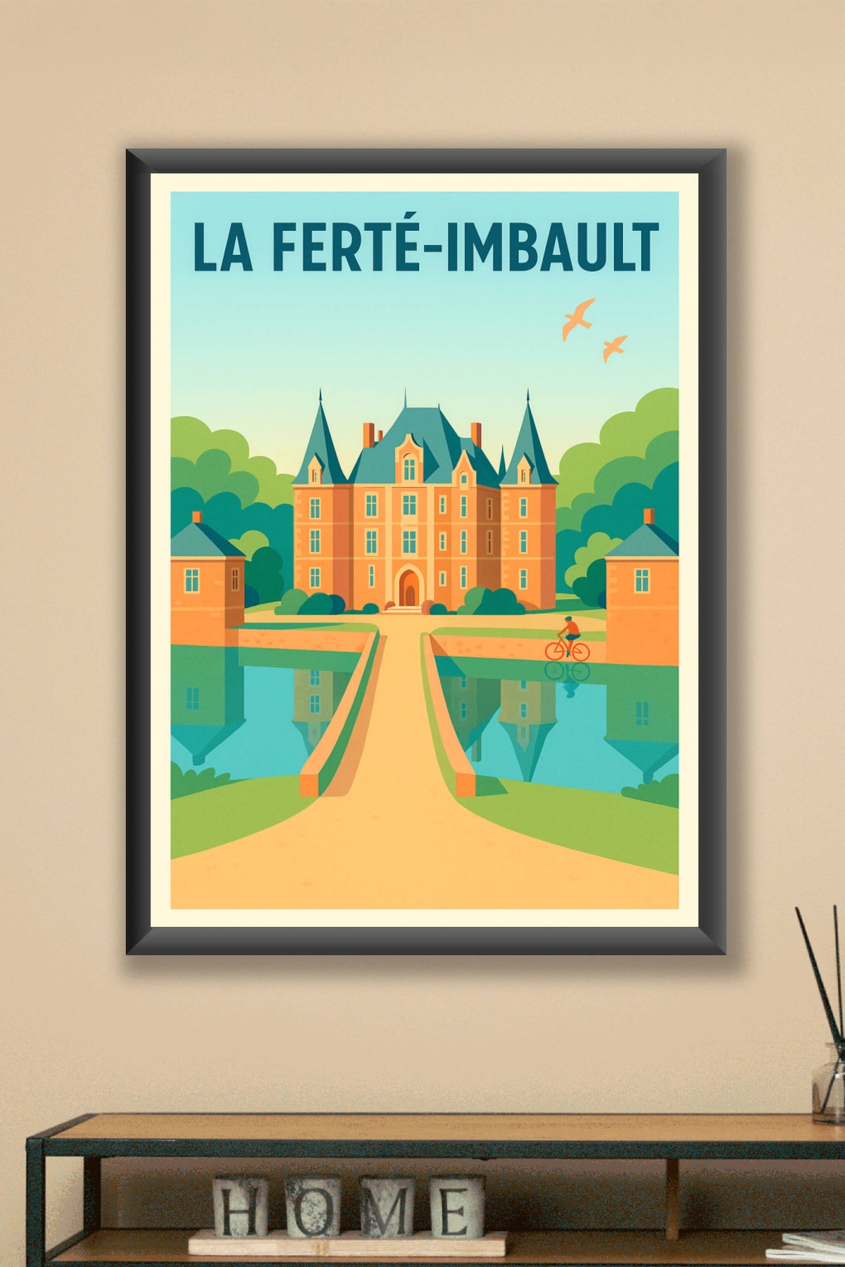 Affiche de La Ferté-Imbault - Charme et élégance du château
