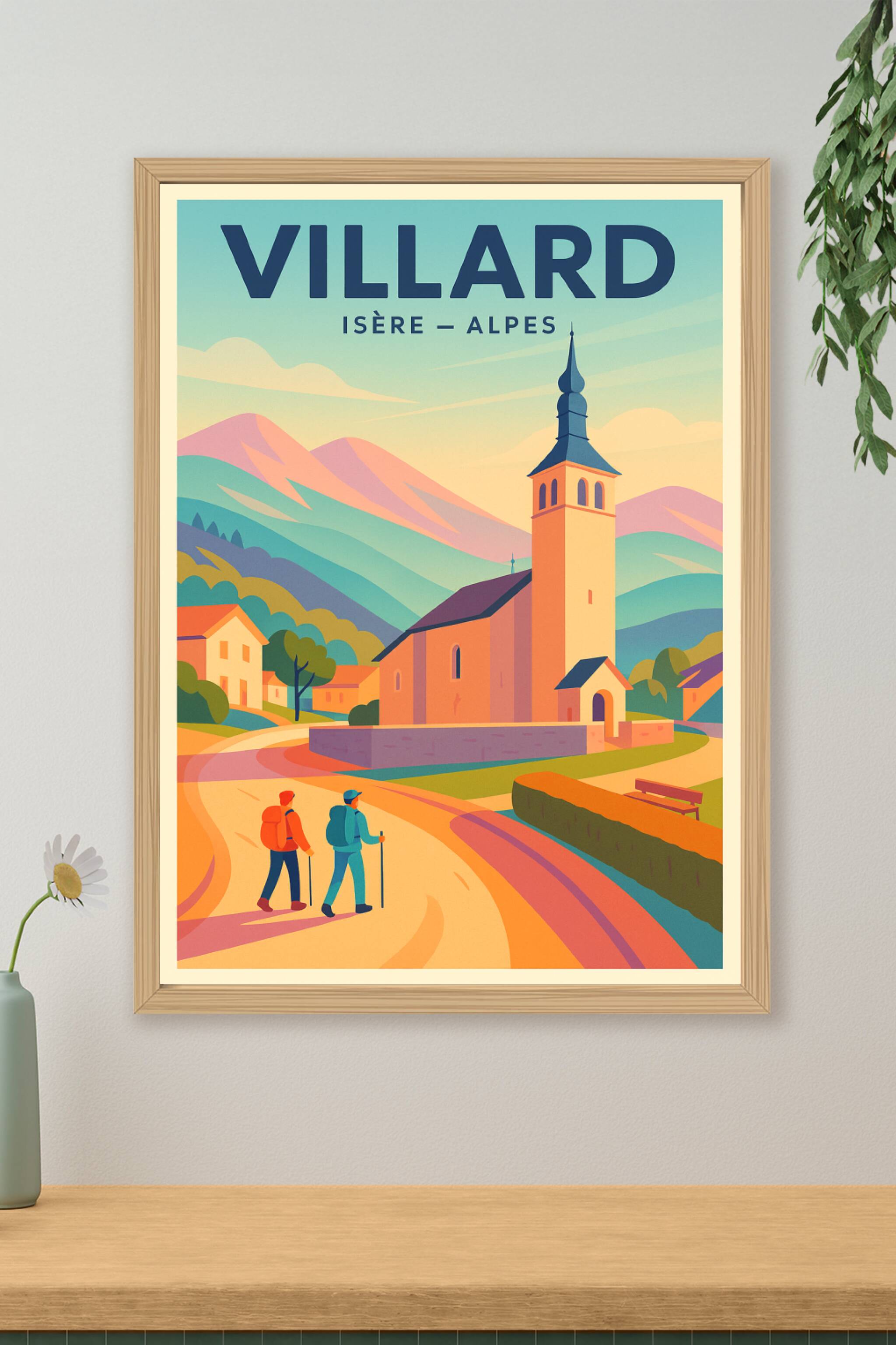 Affiche de Villard - Charme alpin et randonnée paisible