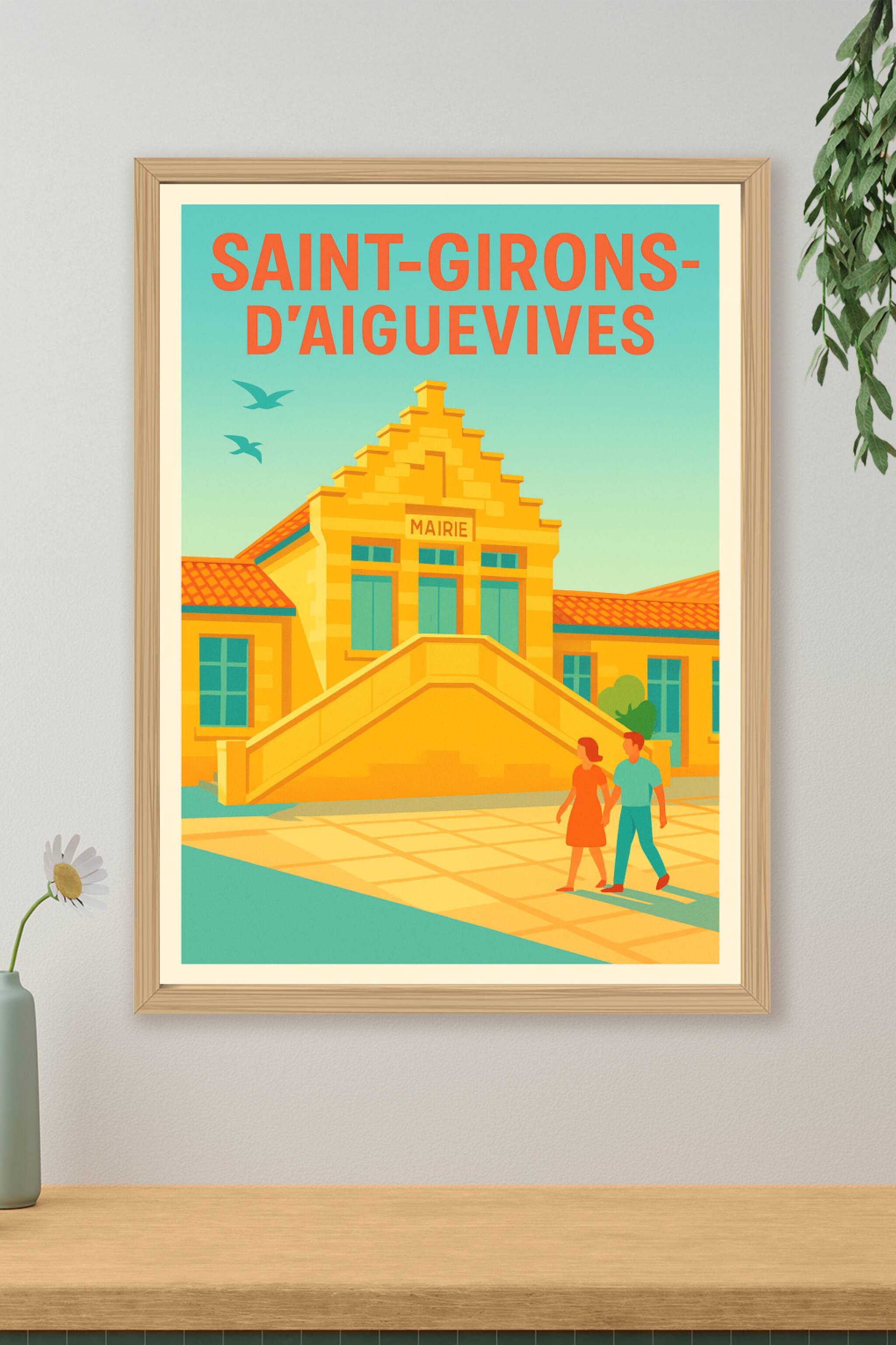 Affiche de Saint-Girons-d'Aiguevives - Charme et Sérénité Locale