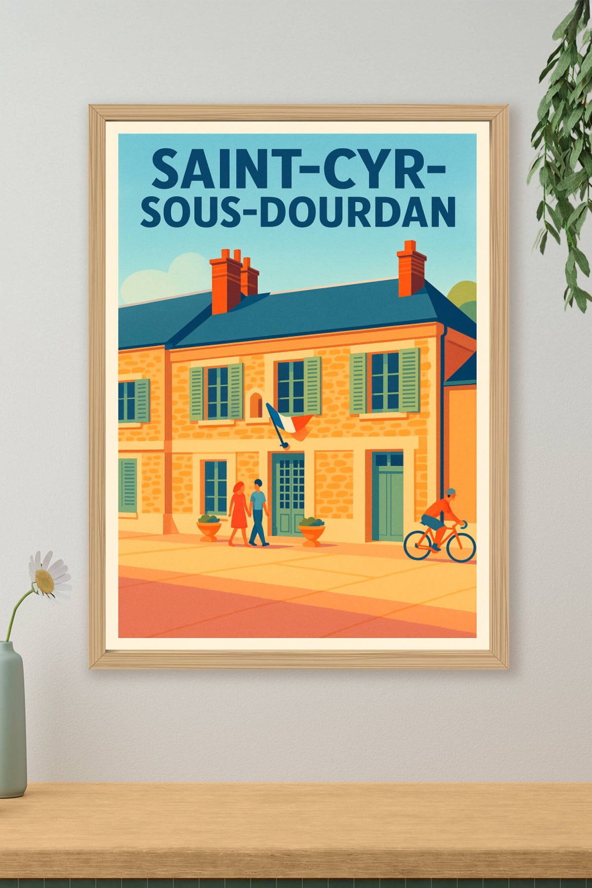 Affiche de Saint-Cyr-sous-Dourdan - Charme et douceur d'une ville paisible
