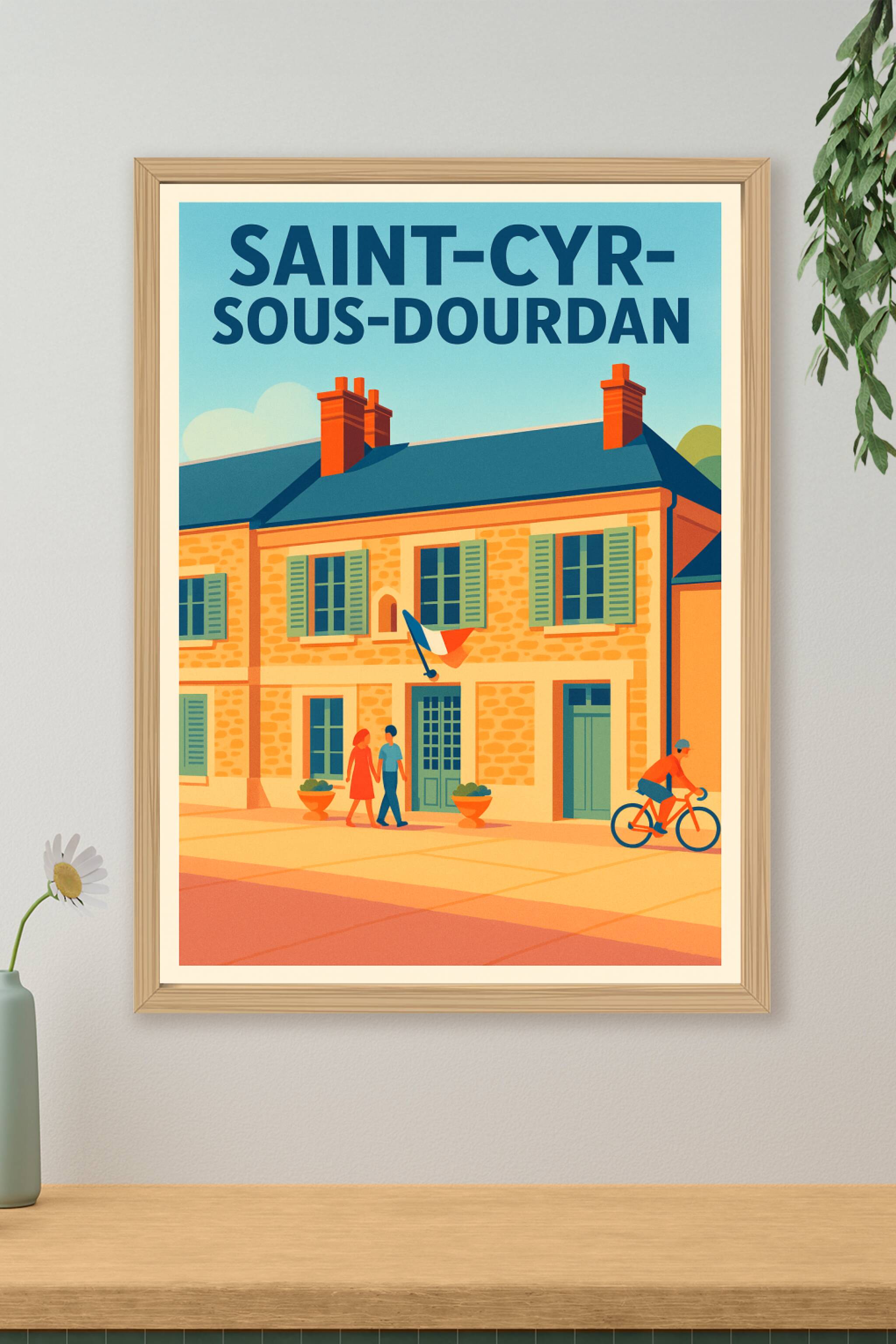Affiche de Saint-Cyr-sous-Dourdan - Charme et douceur d'une ville paisible