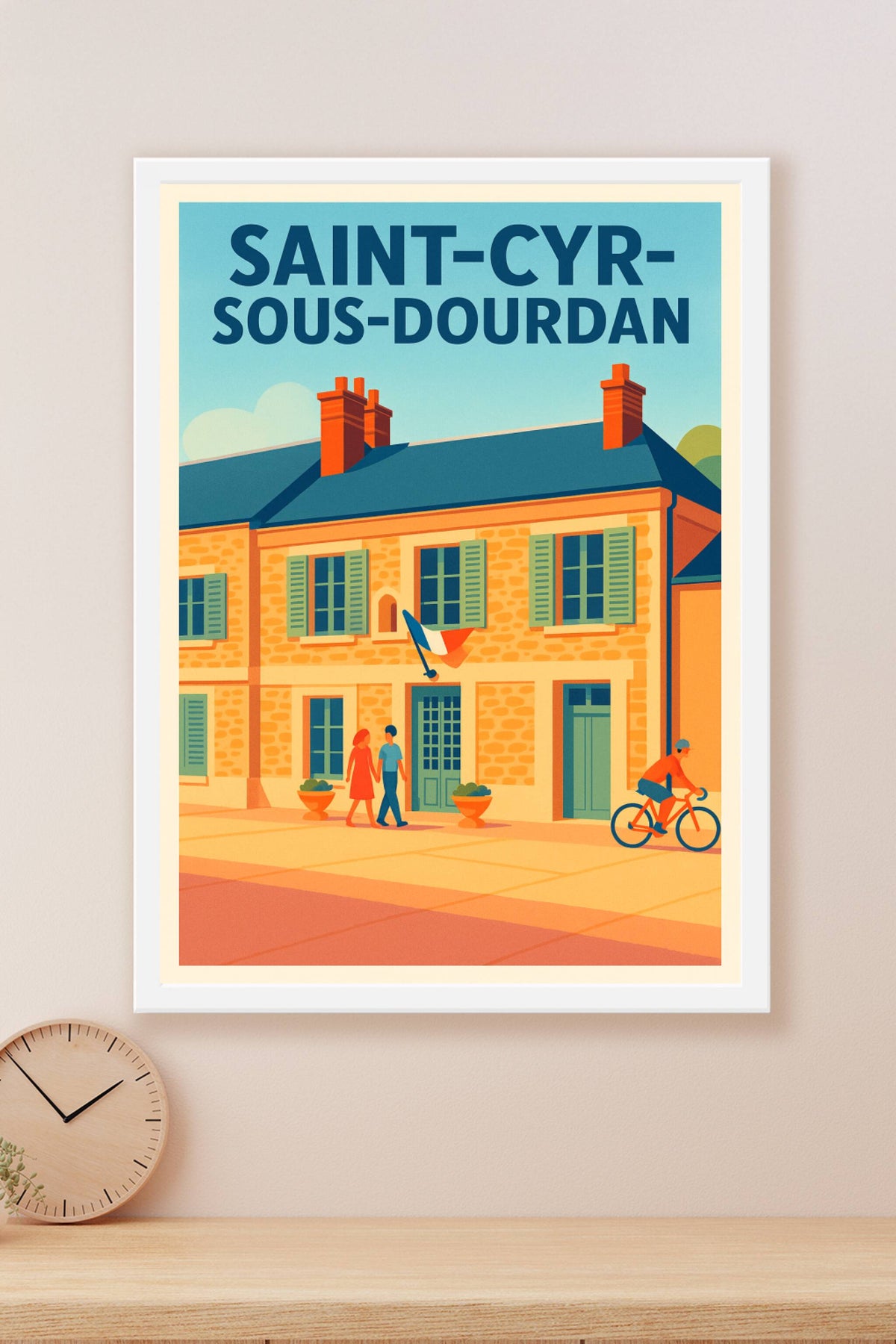 Affiche de Saint-Cyr-sous-Dourdan - Charme et douceur d'une ville paisible