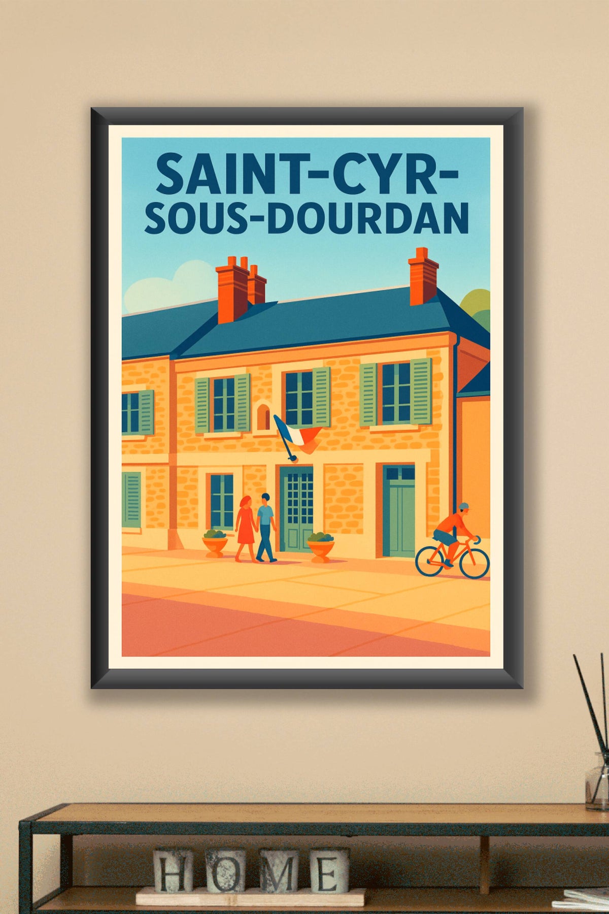 Affiche de Saint-Cyr-sous-Dourdan - Charme et douceur d'une ville paisible
