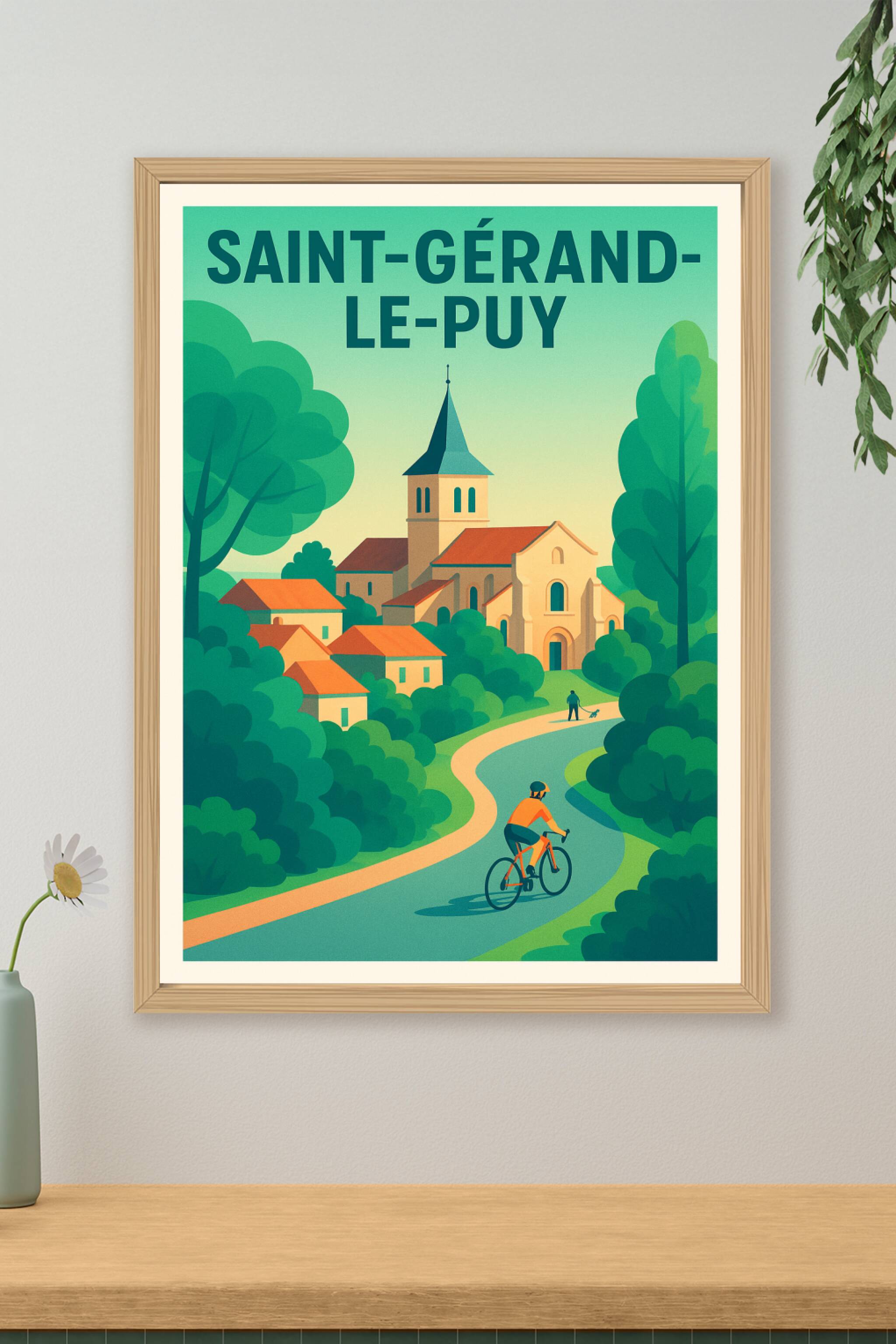Affiche de Saint-Gérand-le-Puy - Évasion et tranquillité au cœur de la nature