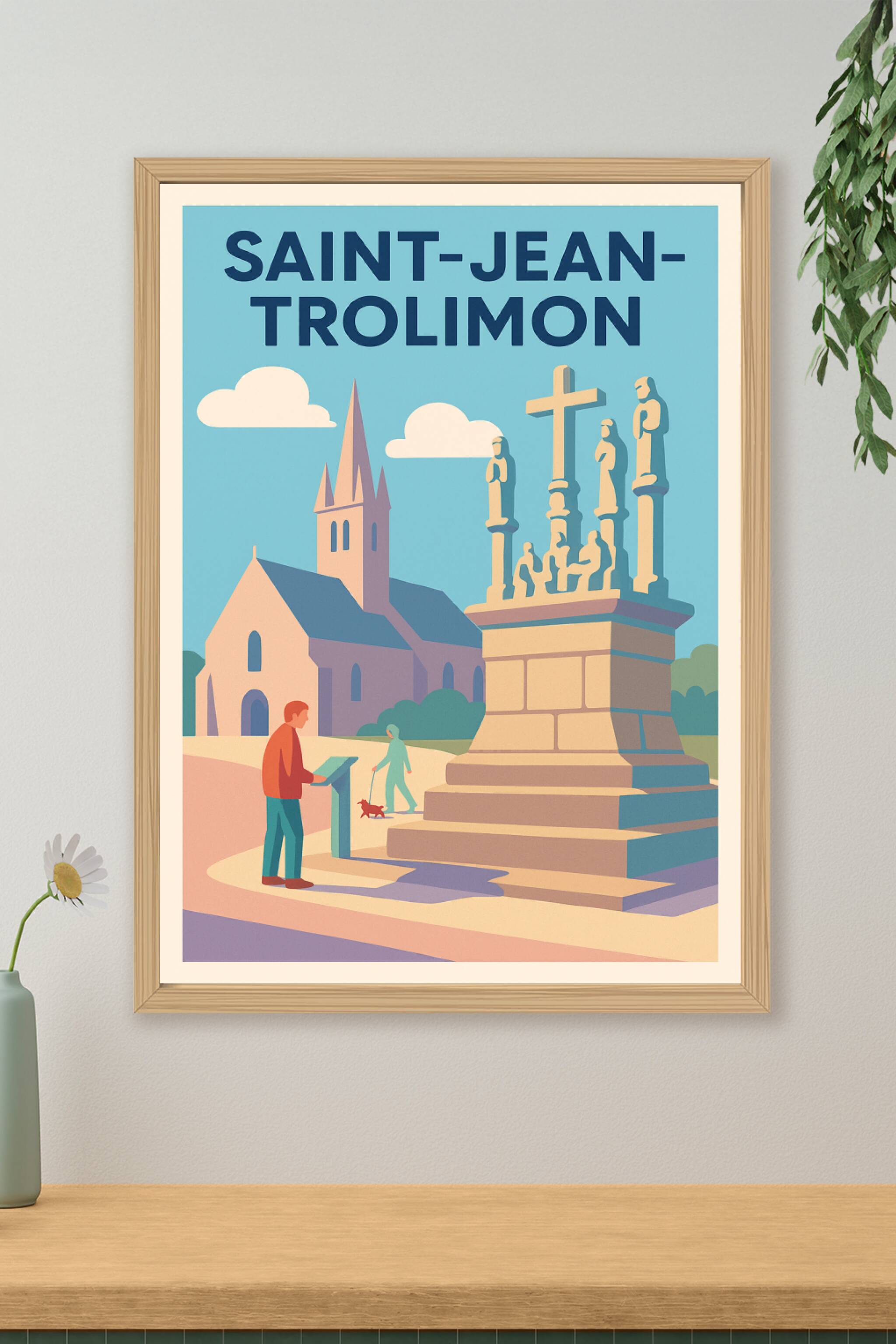 Affiche de Saint-Jean-Trolimon - Charme et patrimoine breton