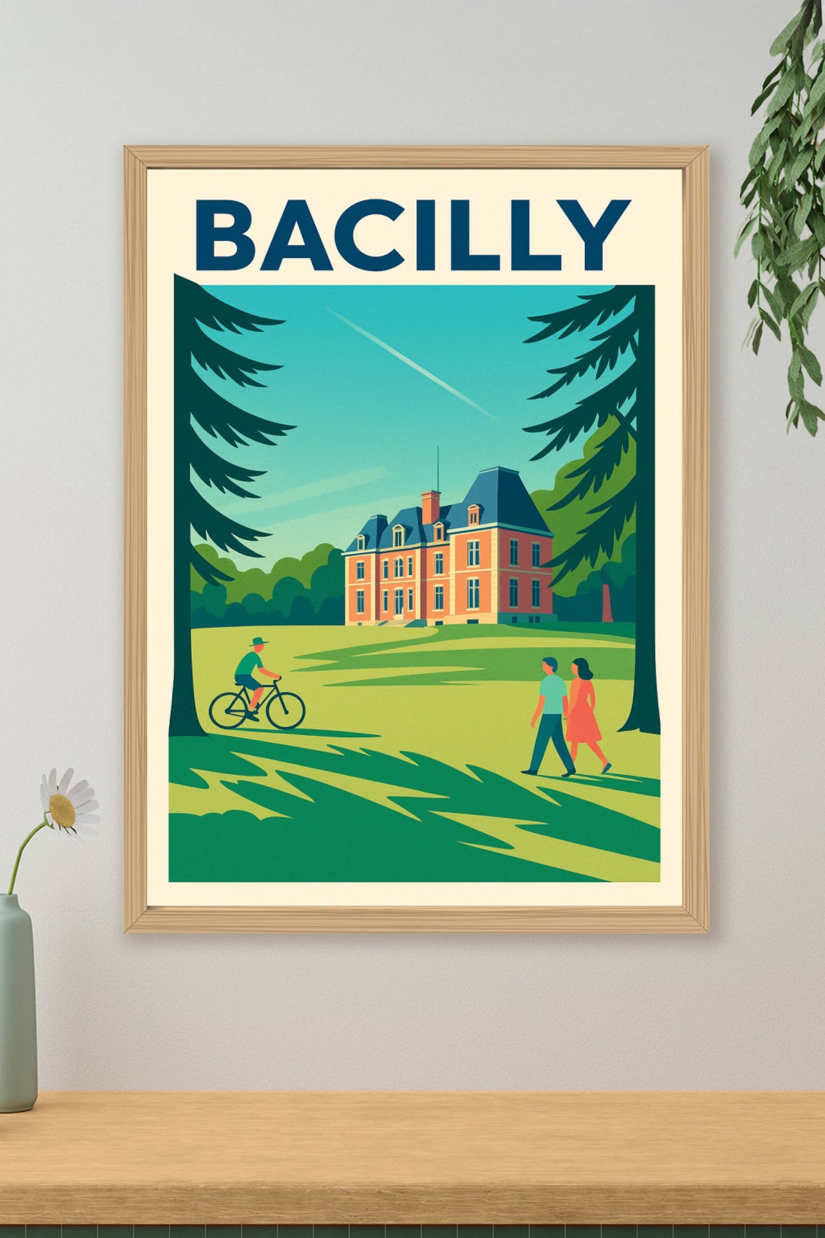 Affiche de Bacilly - L'élégance bucolique au cœur de la nature