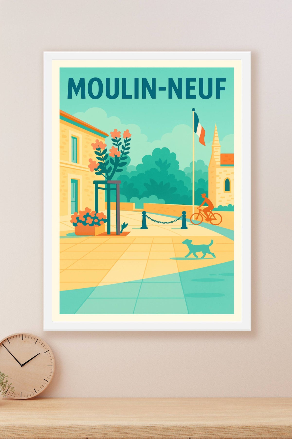 Affiche de Moulin-Neuf - Tranquillité et charme au cœur du village