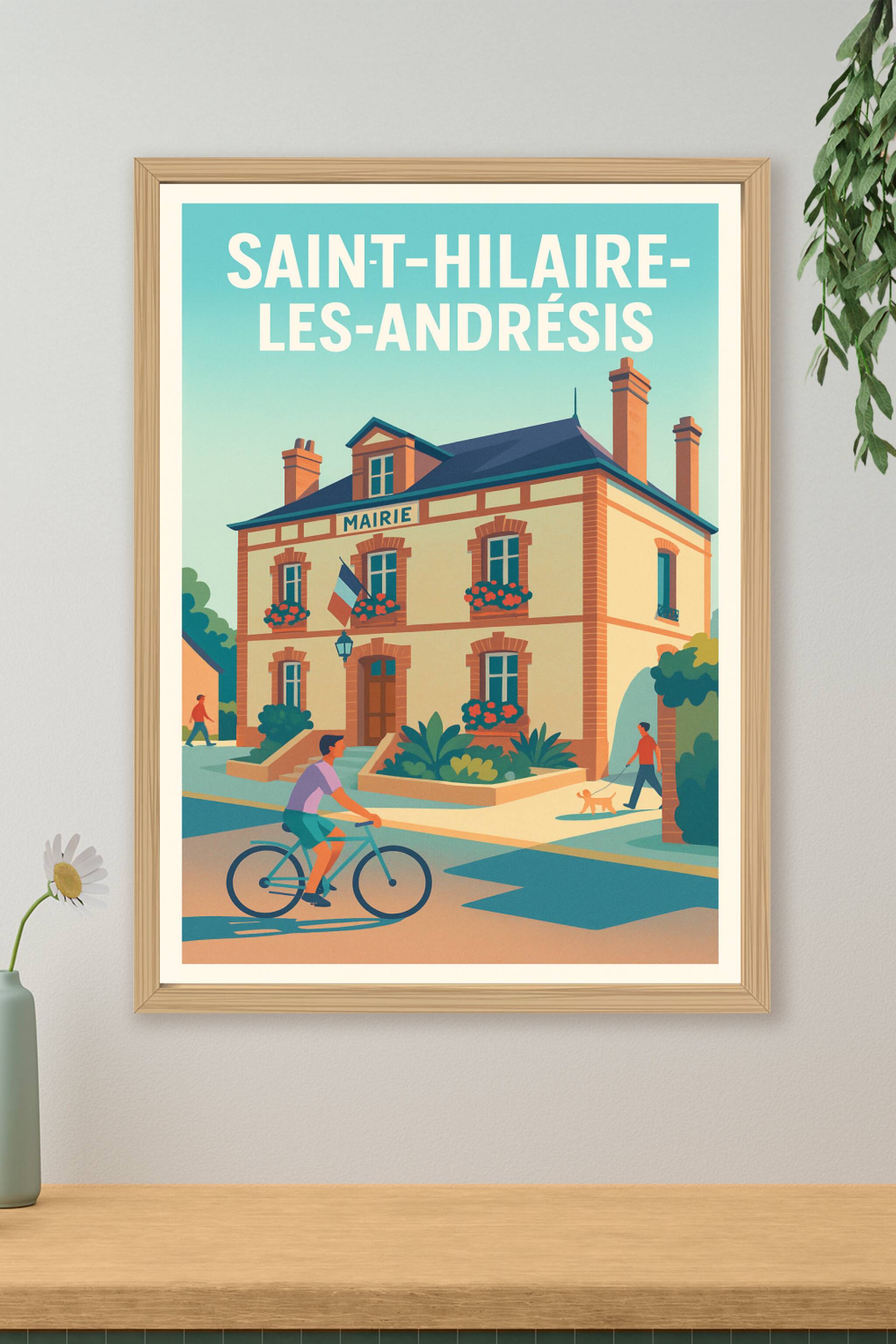 Affiche de Saint-Hilaire-les-Andrésis - Charme et quiétude au cœur du village