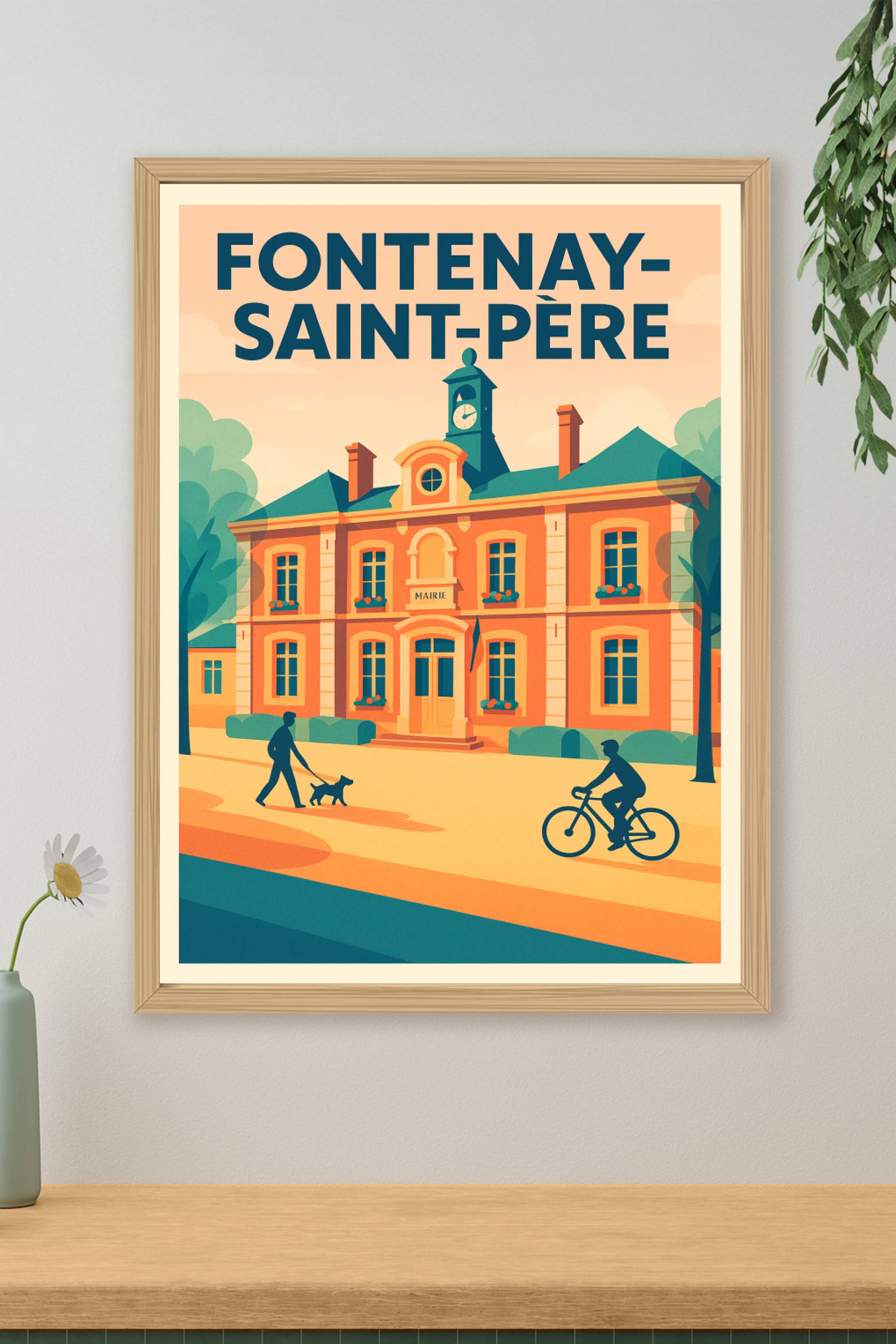 Affiche de Fontenay-Saint-Père - Charme et Sérénité à la Mairie