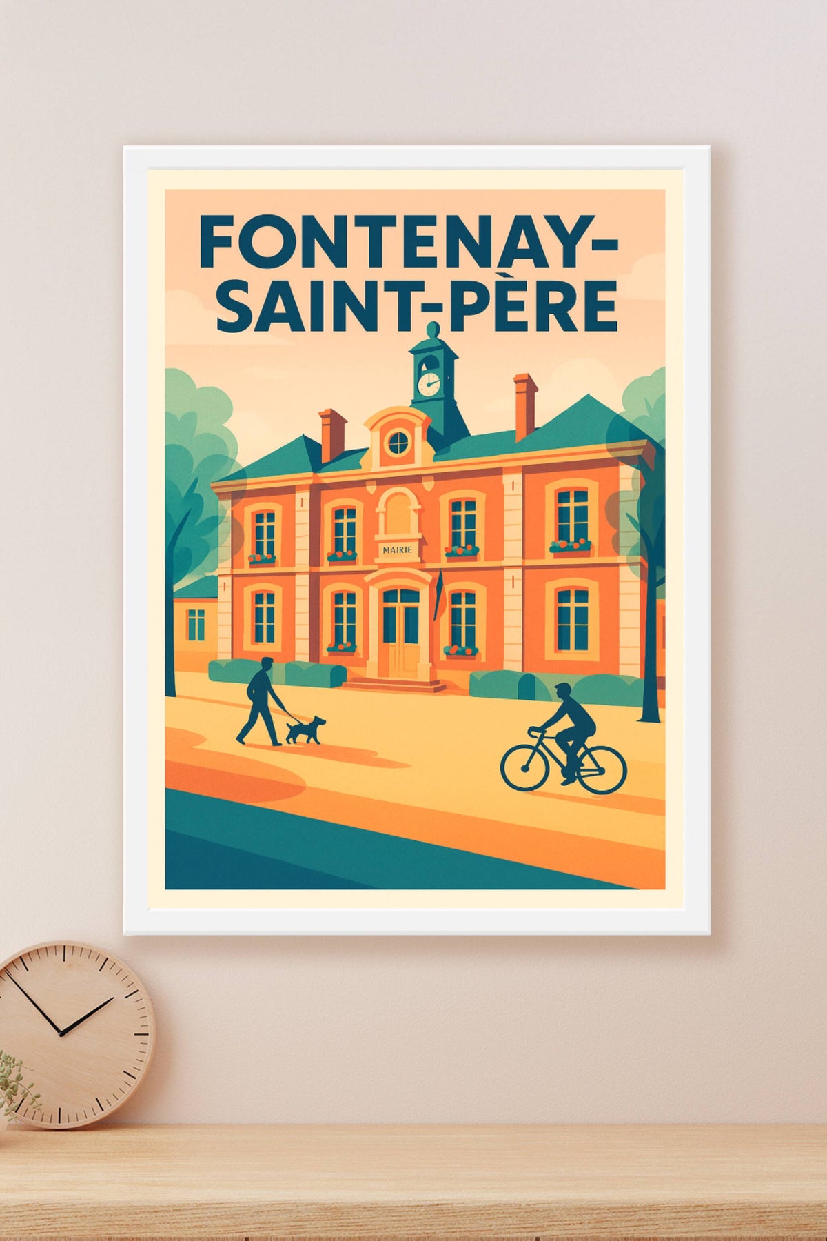 Affiche de Fontenay-Saint-Père - Charme et Sérénité à la Mairie