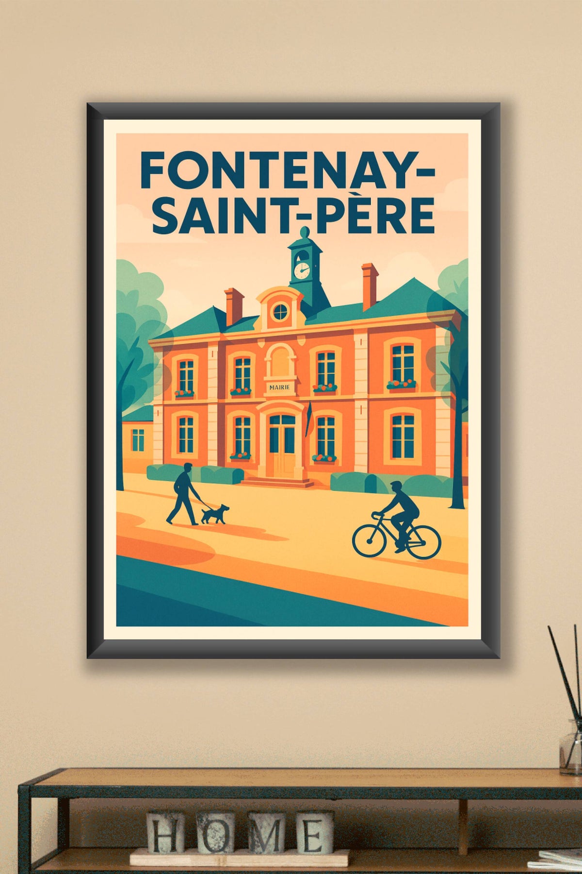 Affiche de Fontenay-Saint-Père - Charme et Sérénité à la Mairie