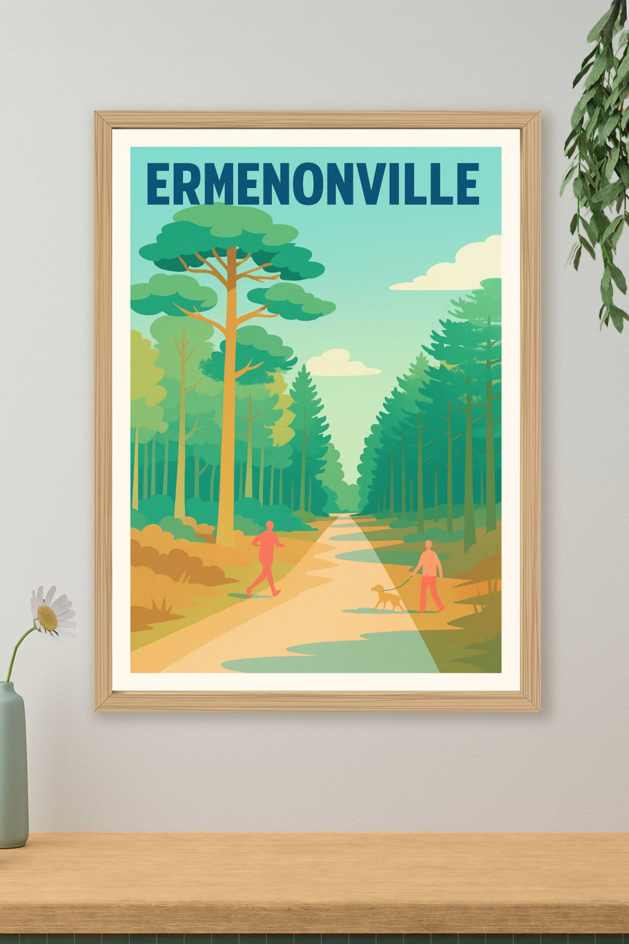 Affiche de Ermenonville - Promenade en pleine nature