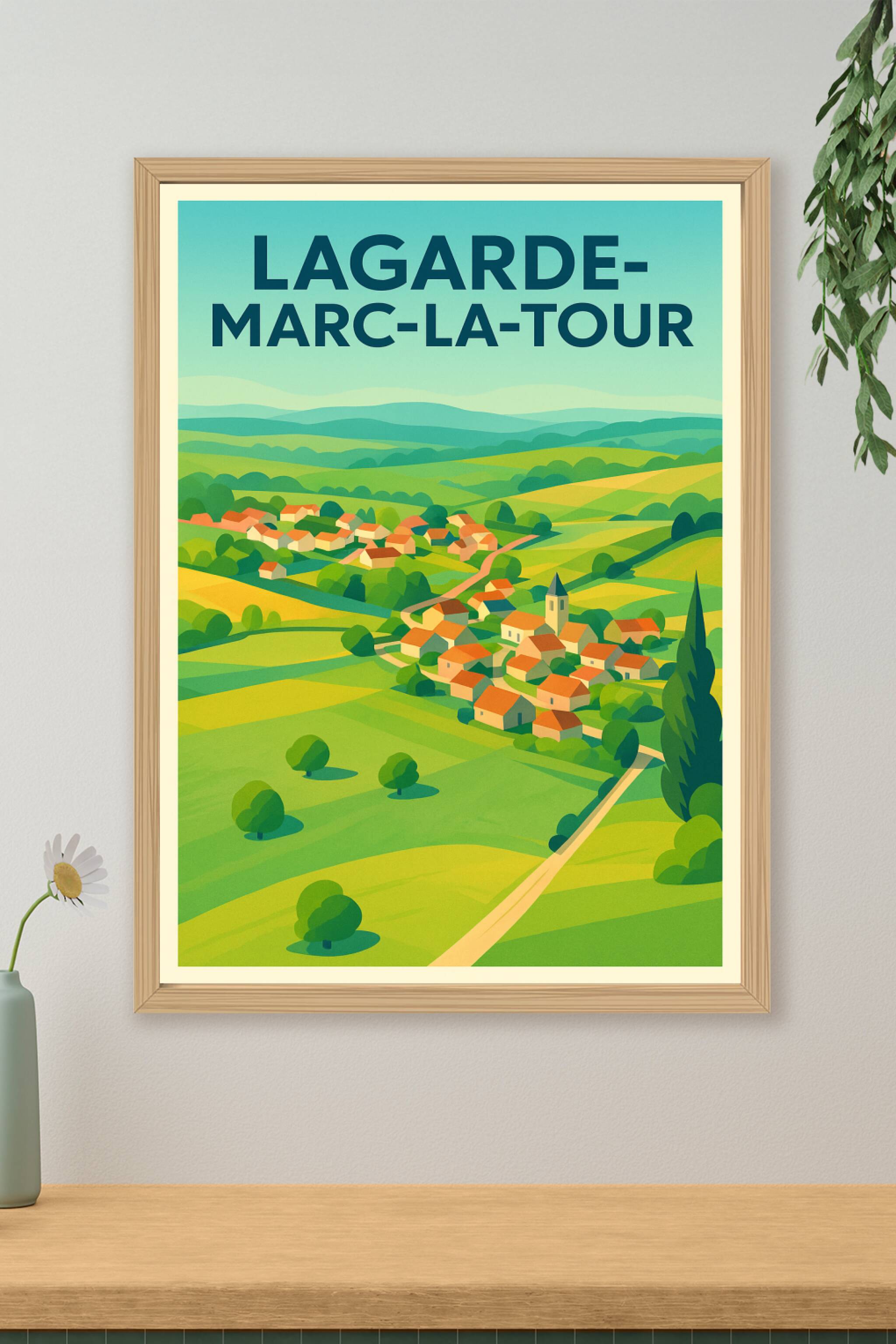Affiche de Lagarde-Marc-la-Tour - Charme bucolique du village corrézien