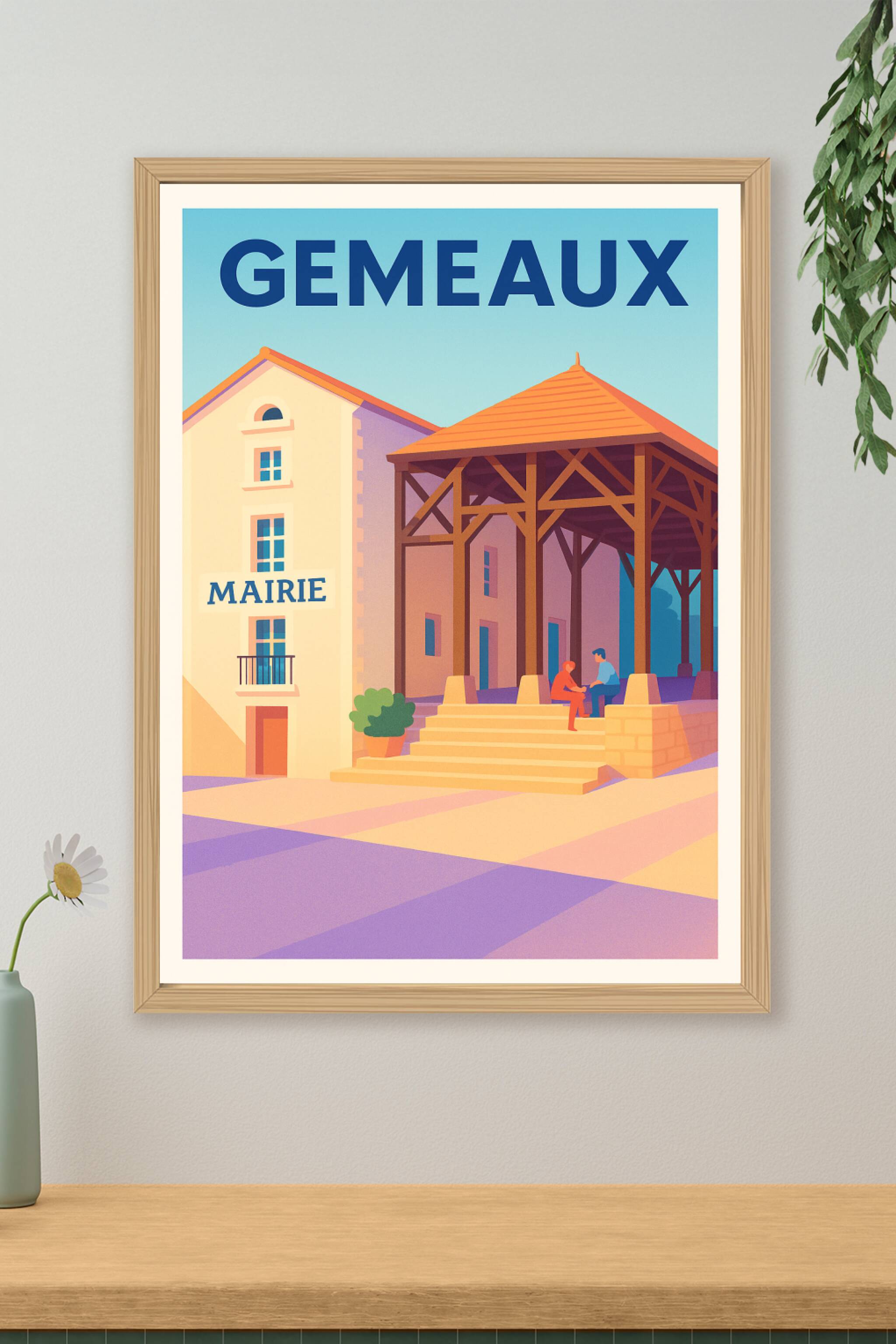 Affiche de Gemeaux - Charme et authenticité au cœur du village
