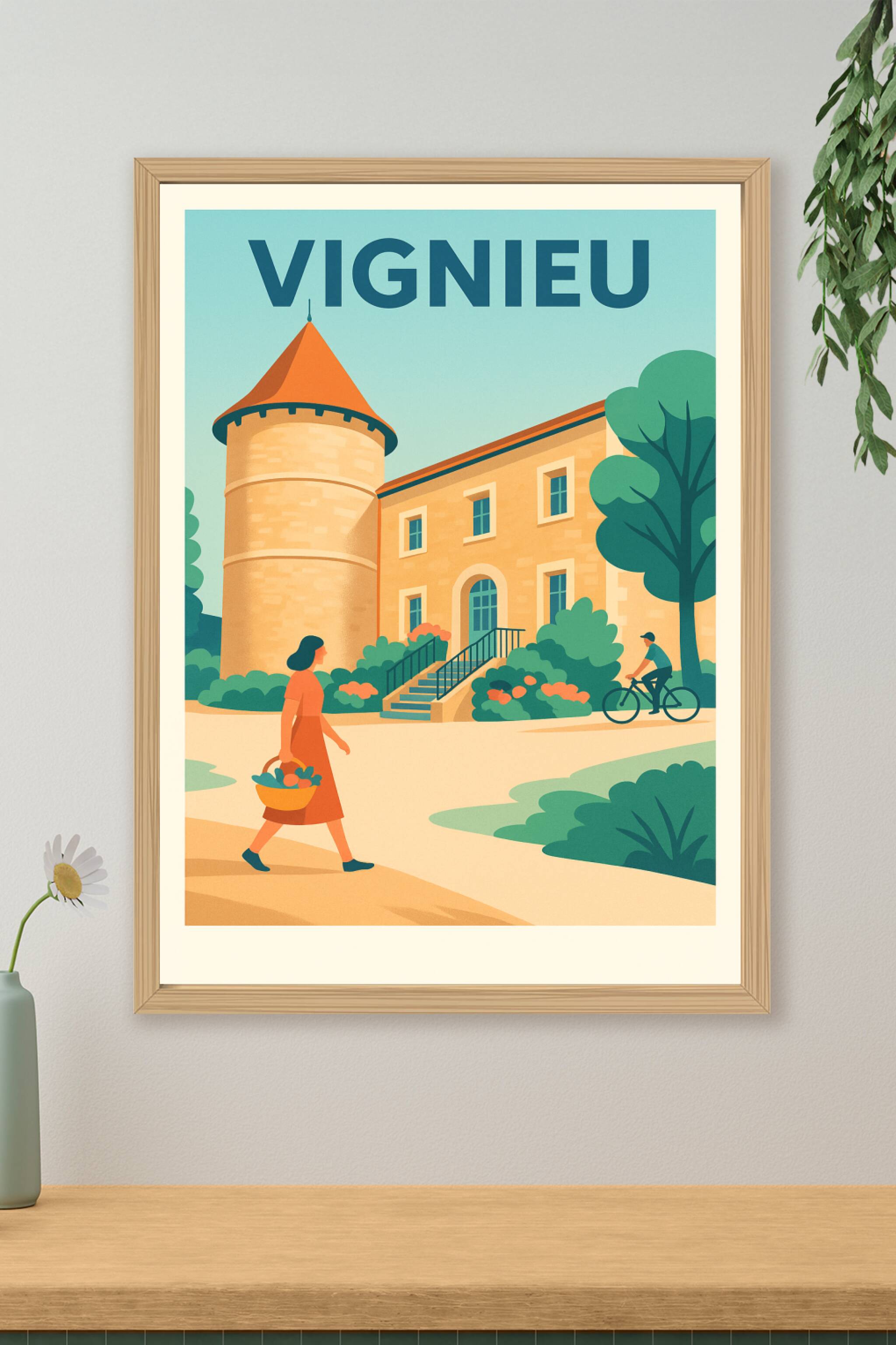 Affiche de Vignieu - Charme et douceur au cœur de la campagne
